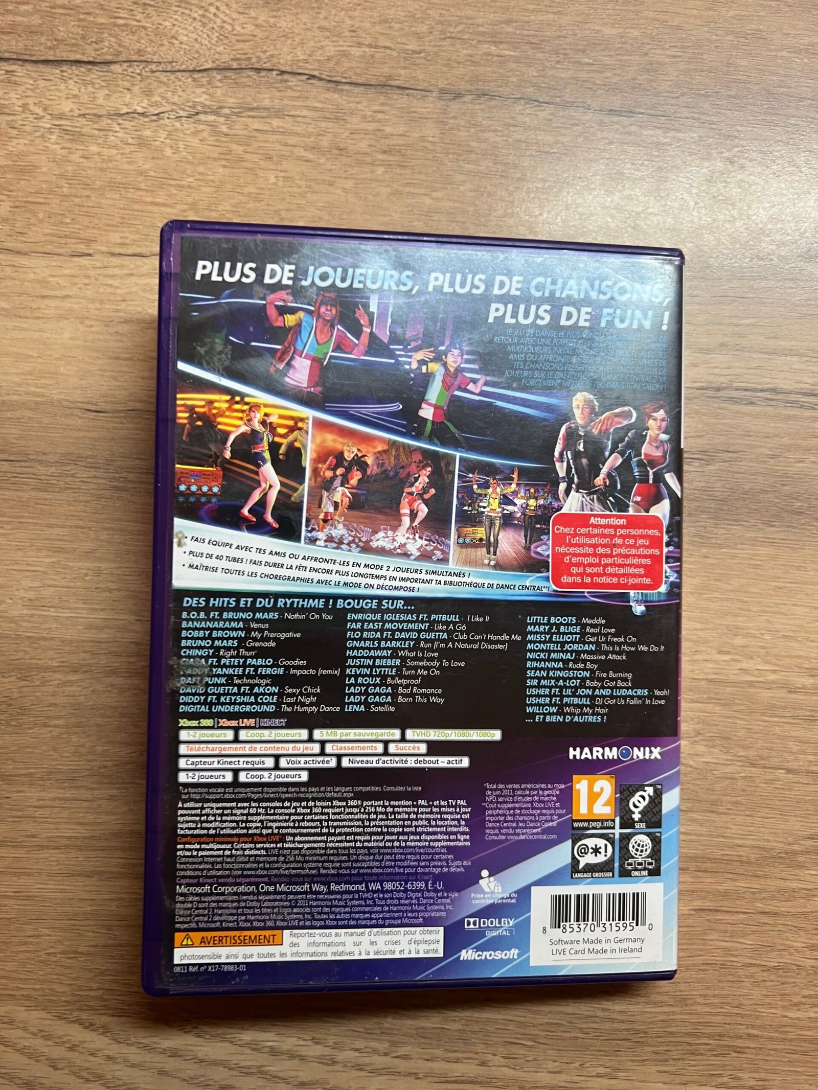 Dance Central 2 - Xbox 360 - Bon état - Complet - Pal – Image 8