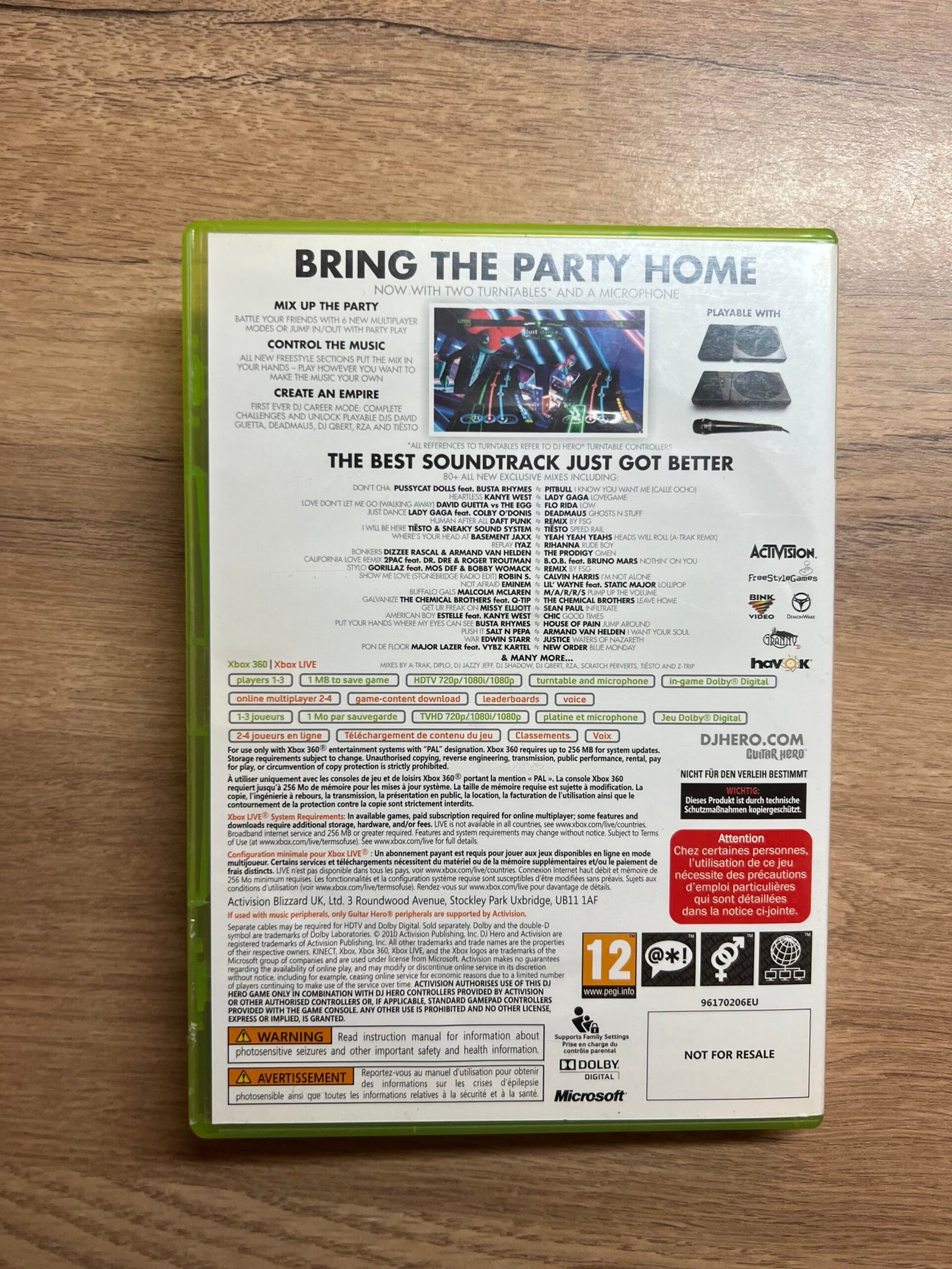 DJ Hero 2 - Xbox 360 - Bon état - Complet - Pal – Image 6