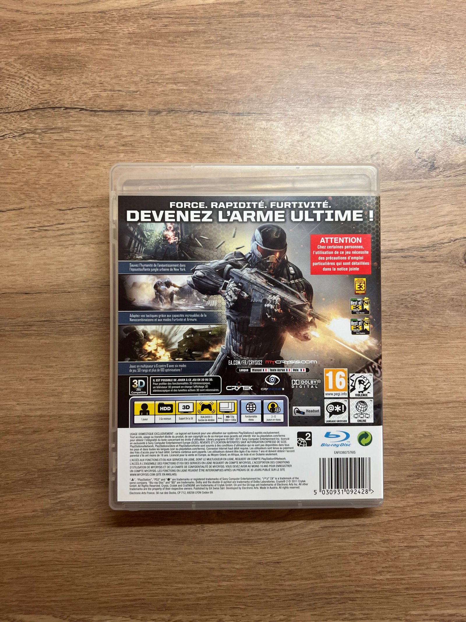 Crysis 2 - PS3 - Bon état - Complet - Pal – Image 8