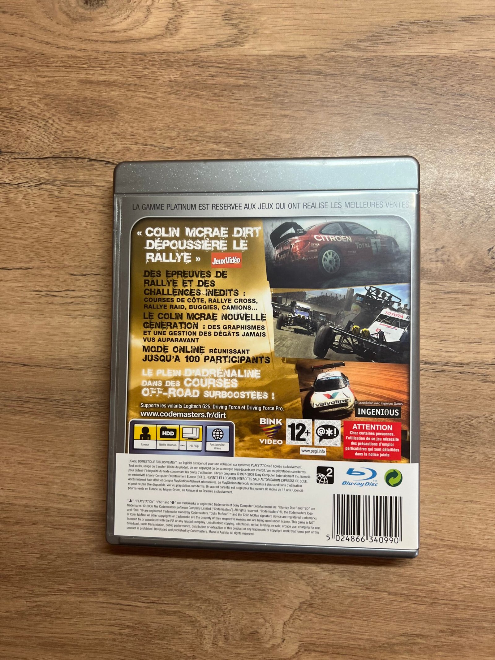 Colin Mcrae Dirt - PS3 - Bon état - Complet - Pal – Image 8