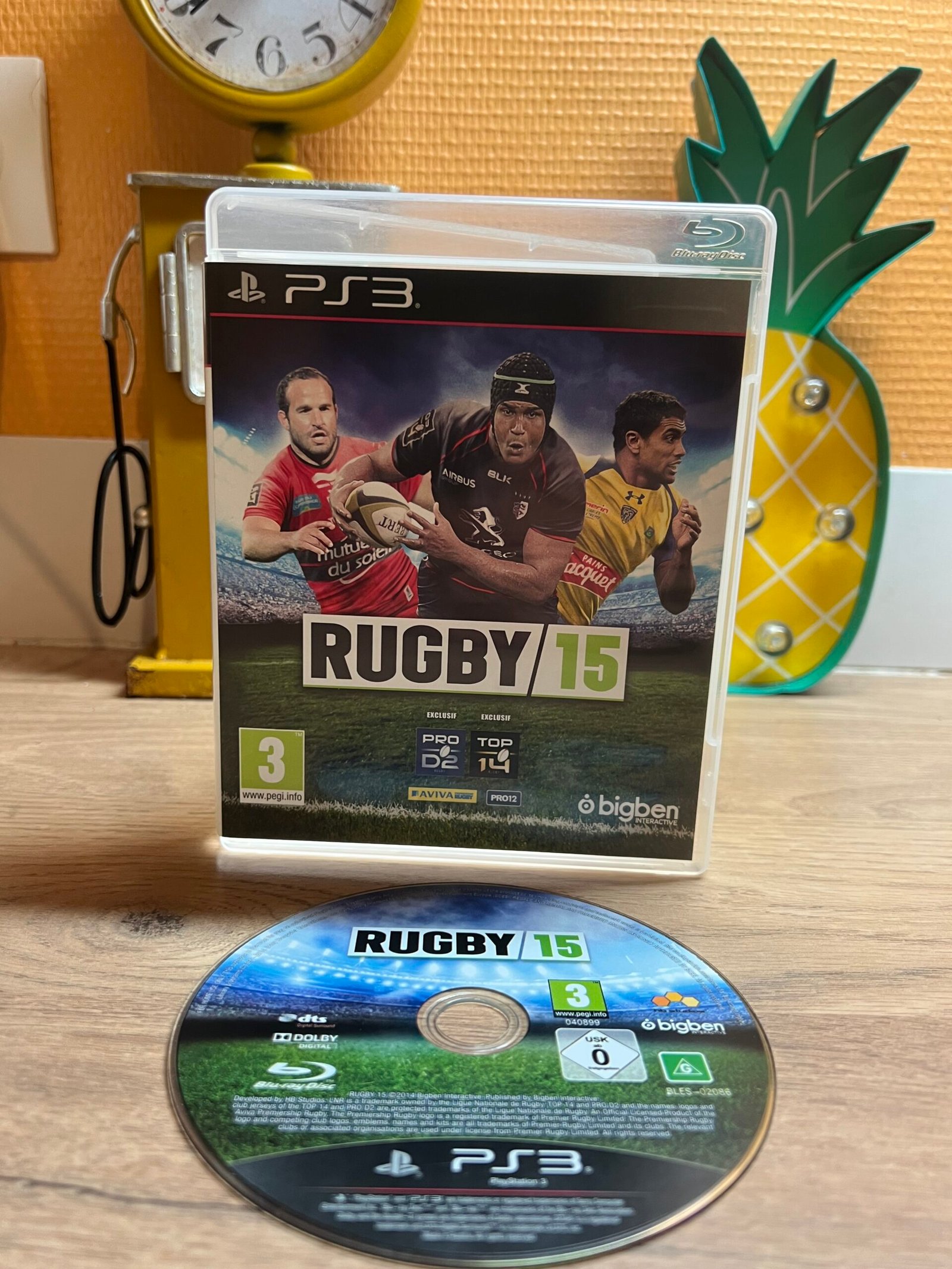 Rugby 15 - PS3 - Bon état - Complet - Pal