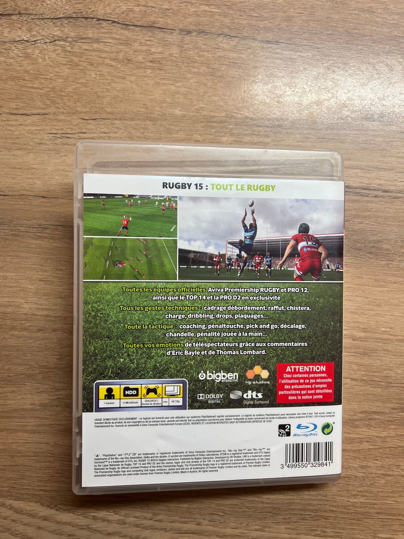Rugby 15 - PS3 - Bon état - Complet - Pal – Image 7