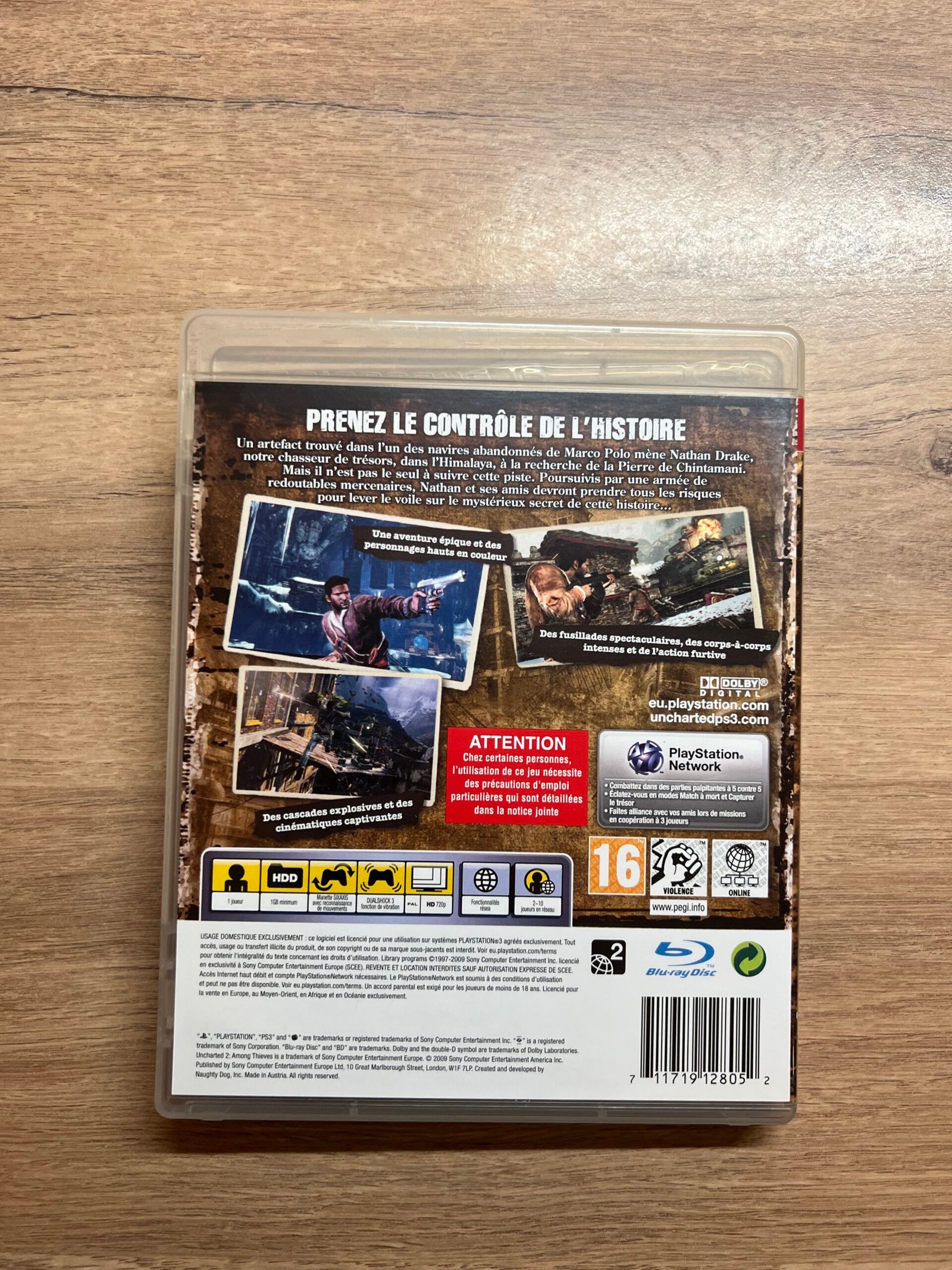 Uncharted 2 - PS3 - Bon état - Complet - Pal – Image 8