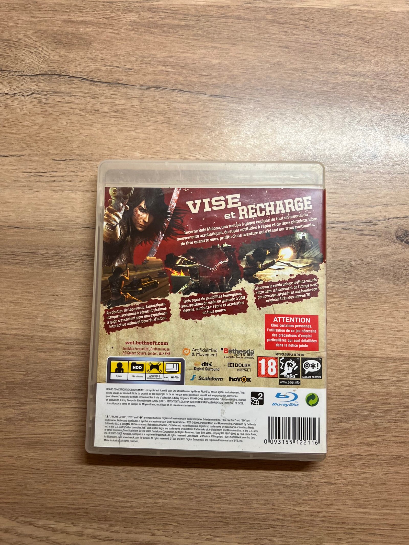 Wet - PS3 - Bon état - Complet - PAL – Image 8