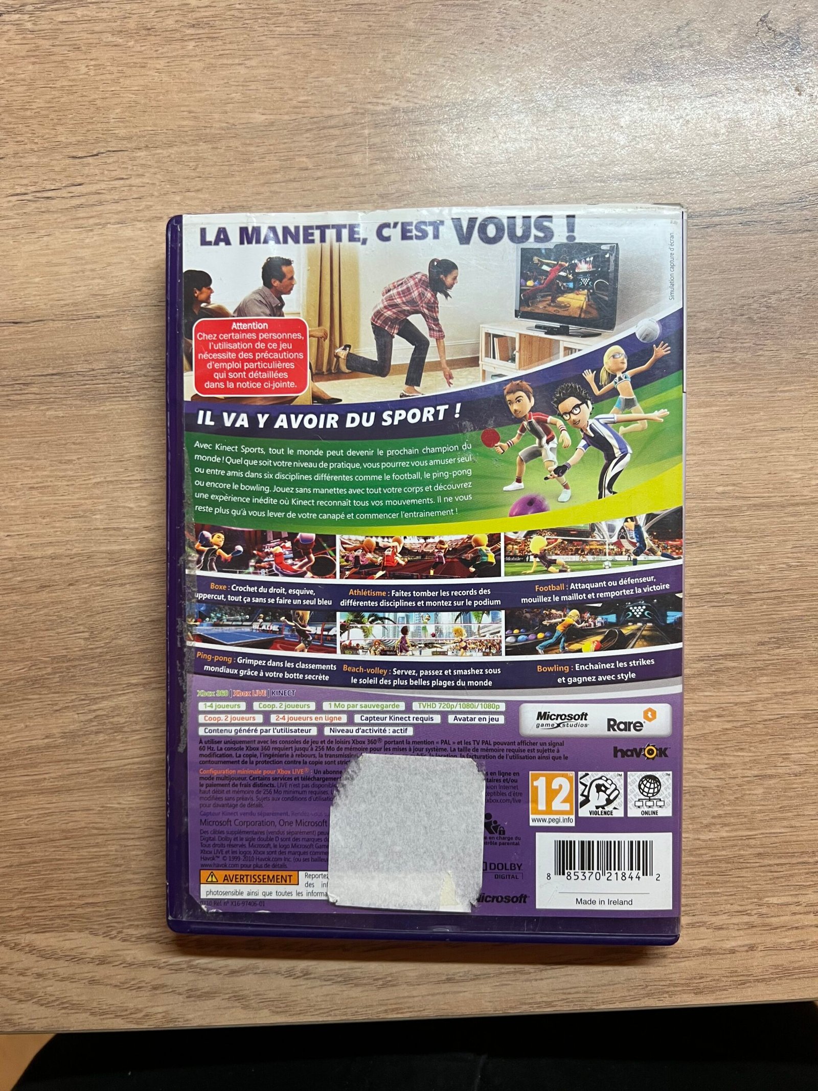 Kinect Sports - Xbox 360 - Bon état - Complet - Pal – Image 6