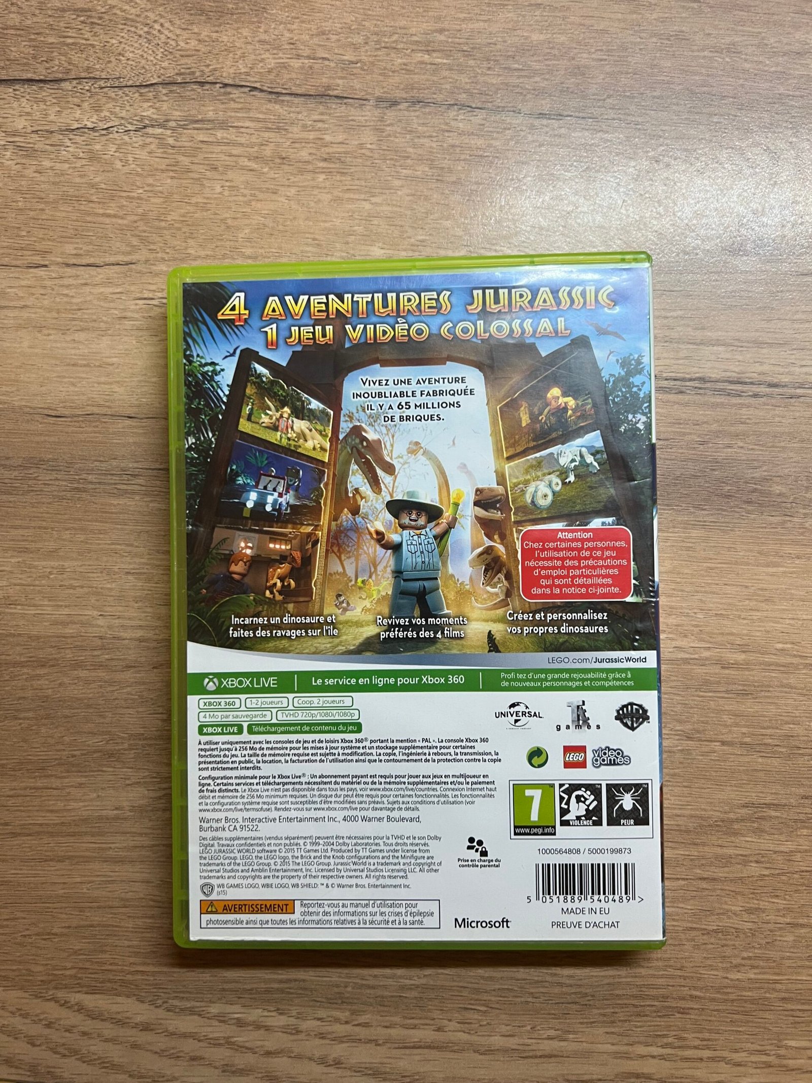 Lego Jurassic World - Xbox 360 - Bon état - Complet - Pal – Image 7
