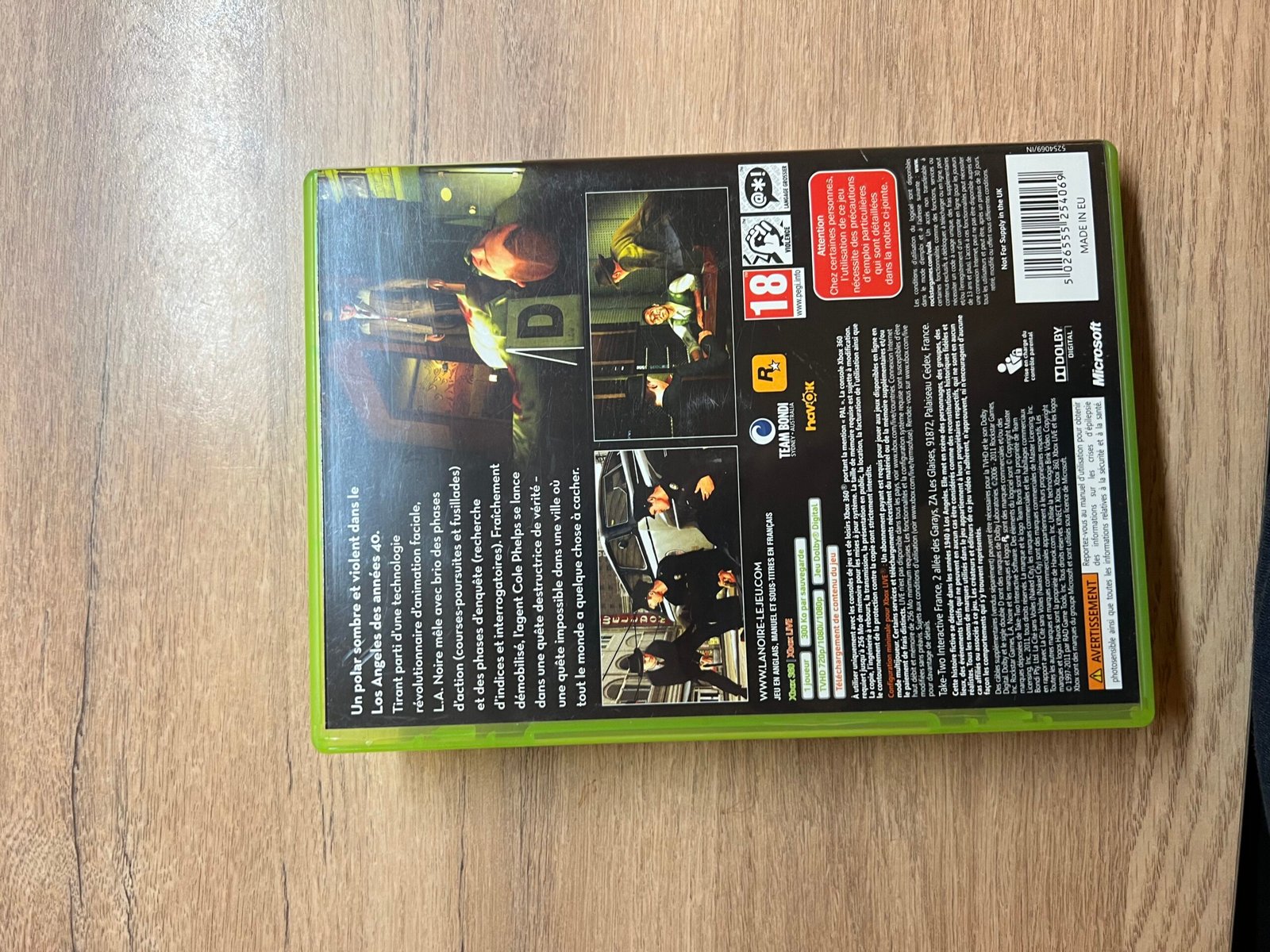 L.A. Noire - Xbox 360 - Bon état - Complet - Pal – Image 8