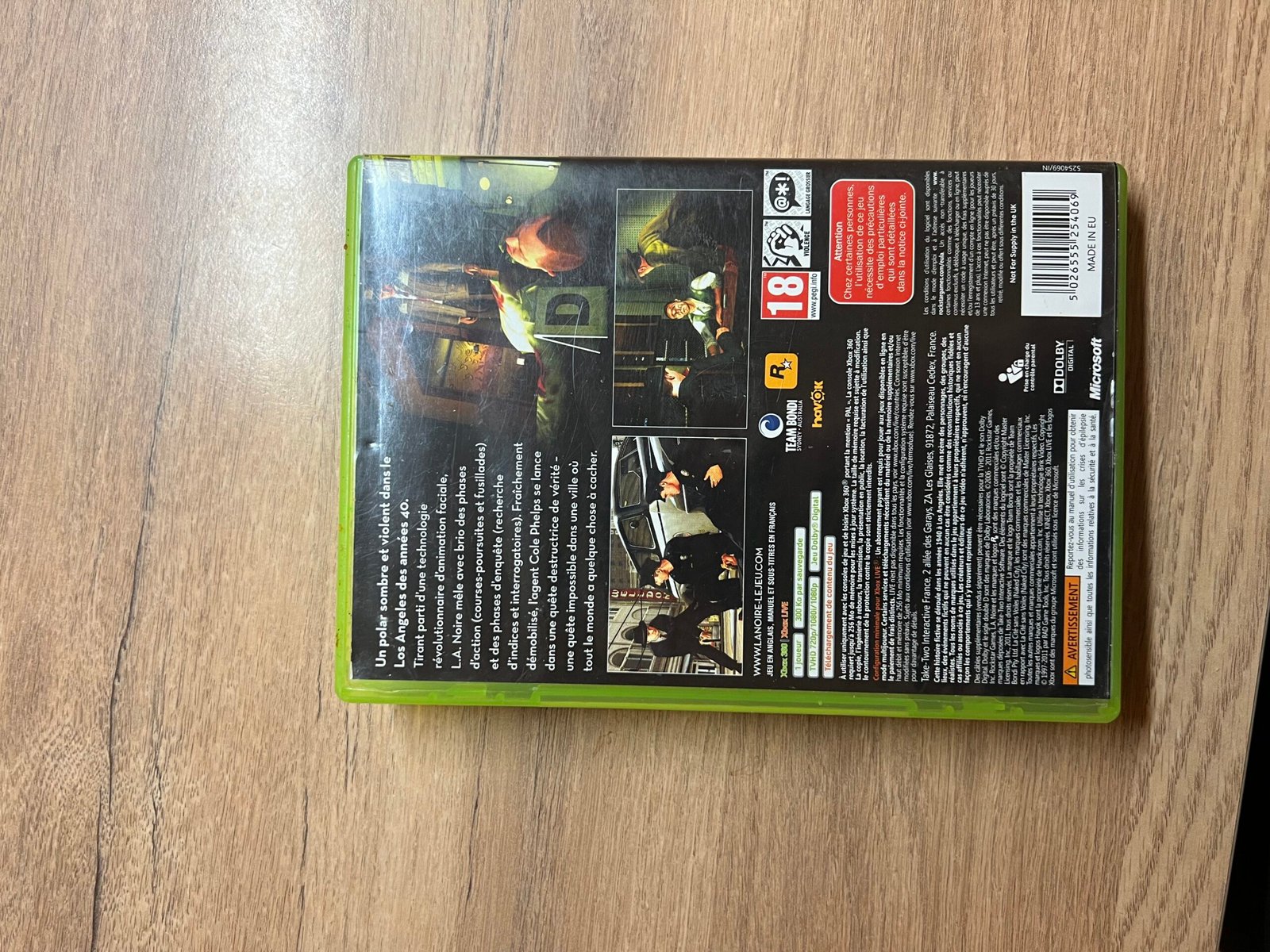 L.A. Noire - Xbox 360 - Bon état - Complet - Pal – Image 8