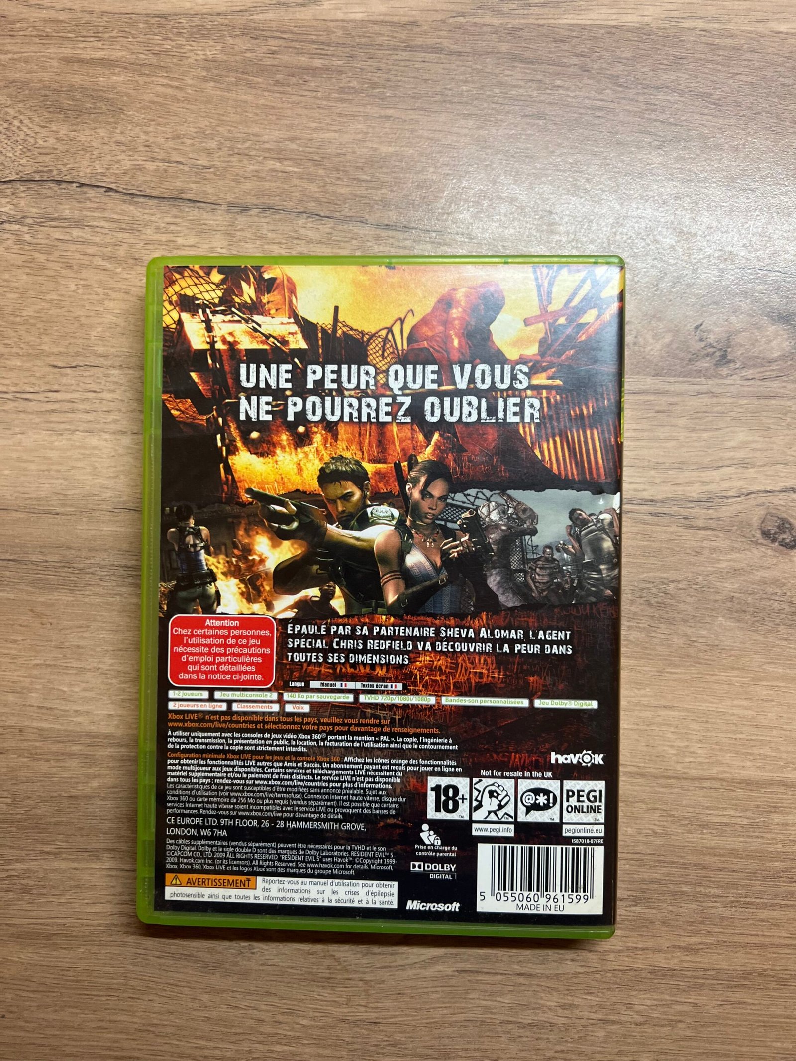 Resident Evil 5 - Xbox 360 - Bon état - Complet - Pal – Image 8