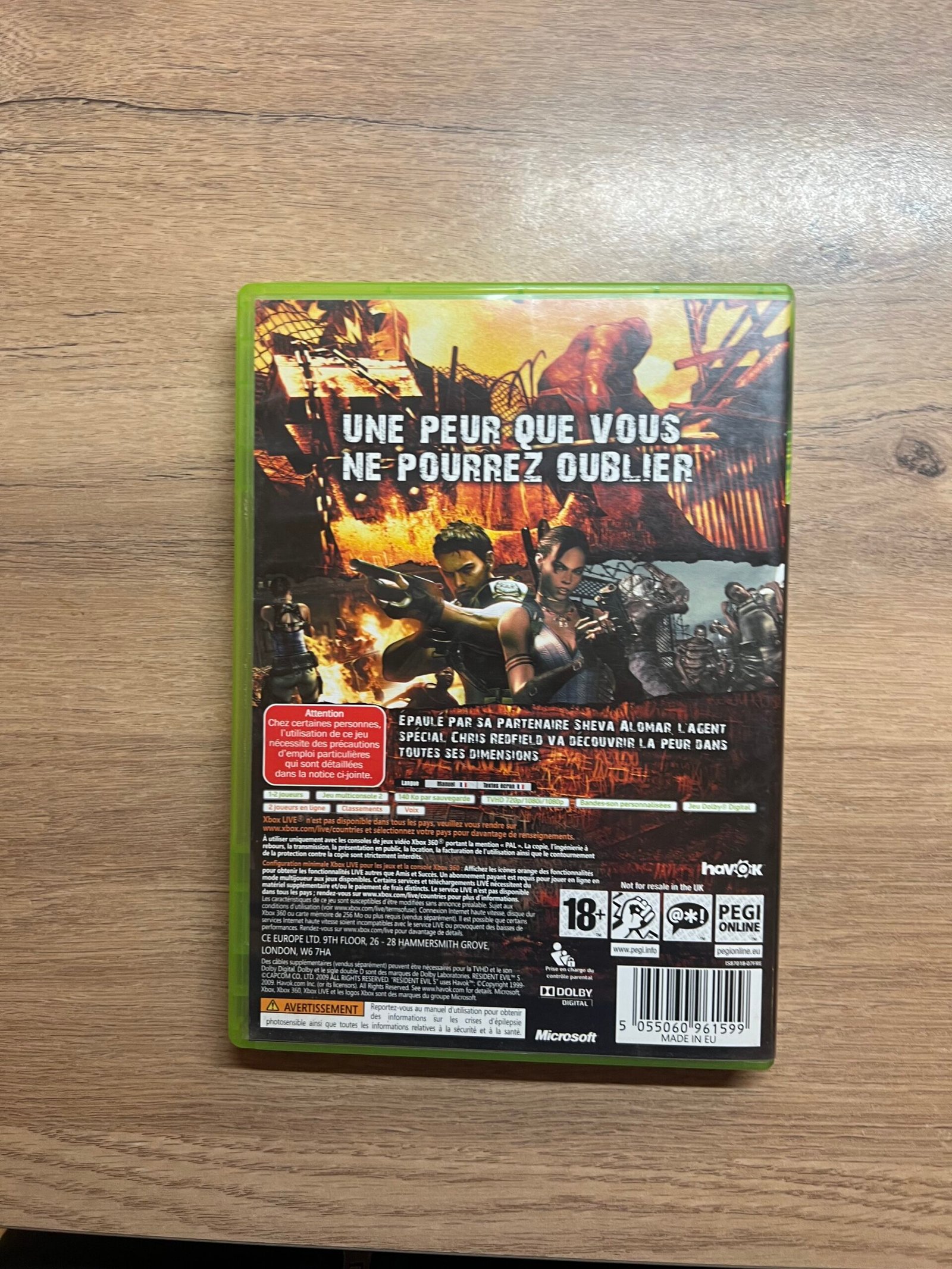 Resident Evil 5 - Xbox 360 - Bon état - Complet - Pal – Image 8