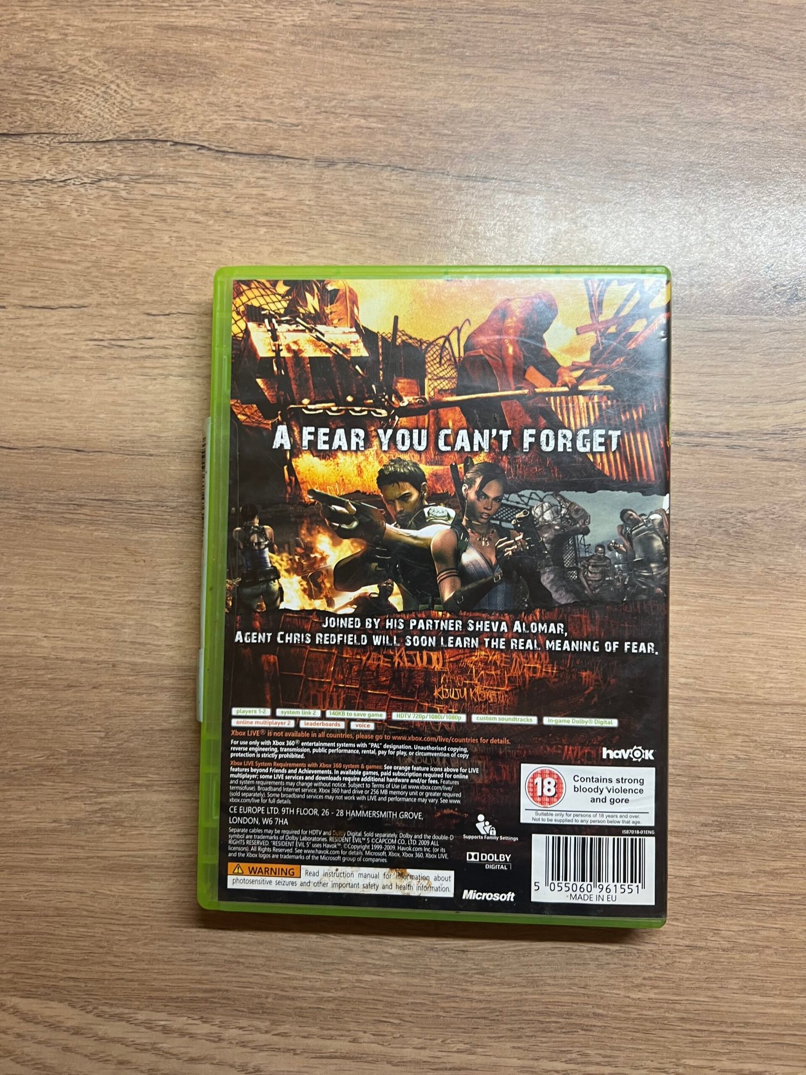 Resident Evil 5 - Xbox 360 - Bon état - Complet - Pal – Image 8