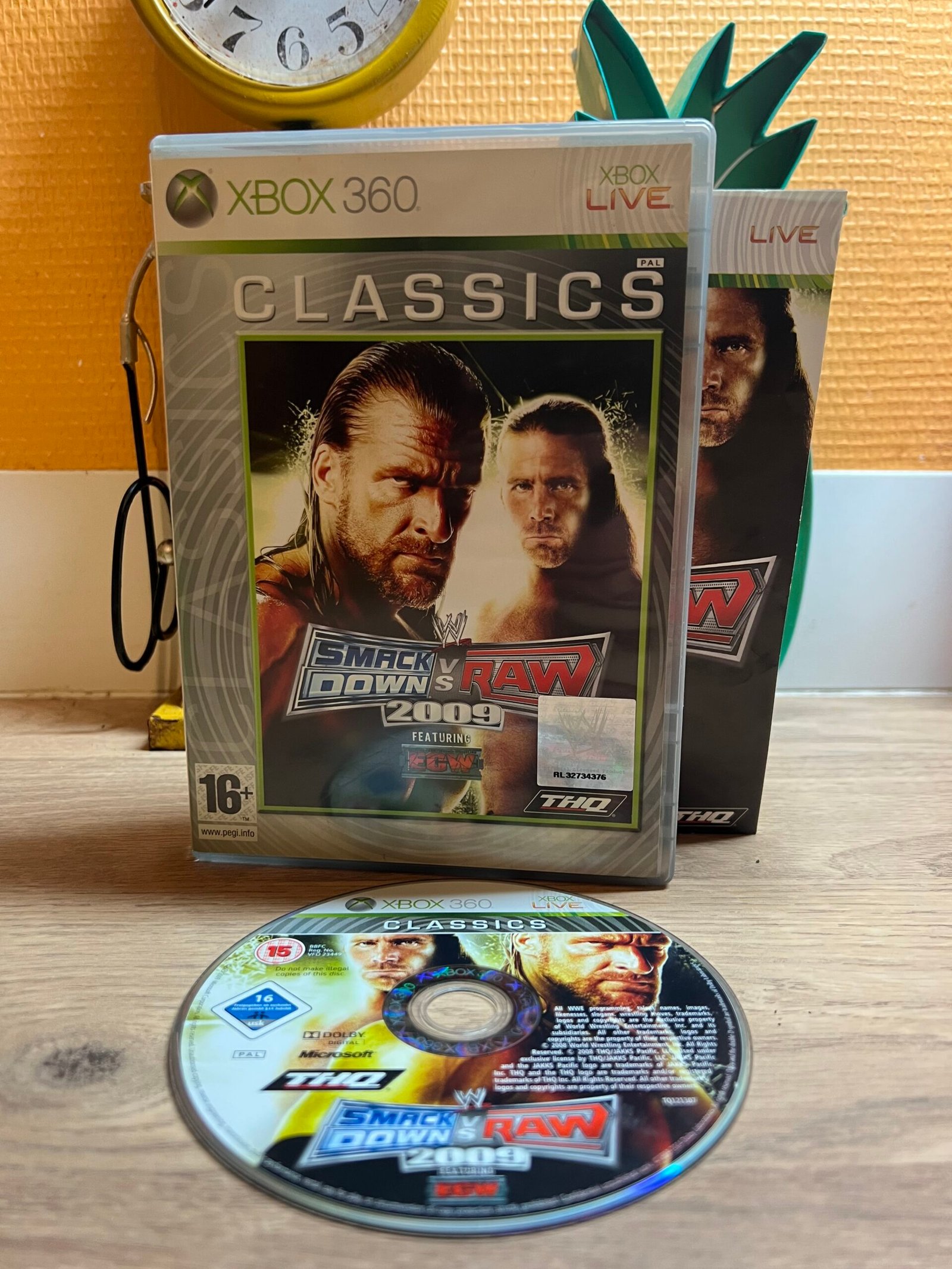SmackDown vs. Raw 2009 (Classics) - Xbox 360 - Bon état - Complet- Pal