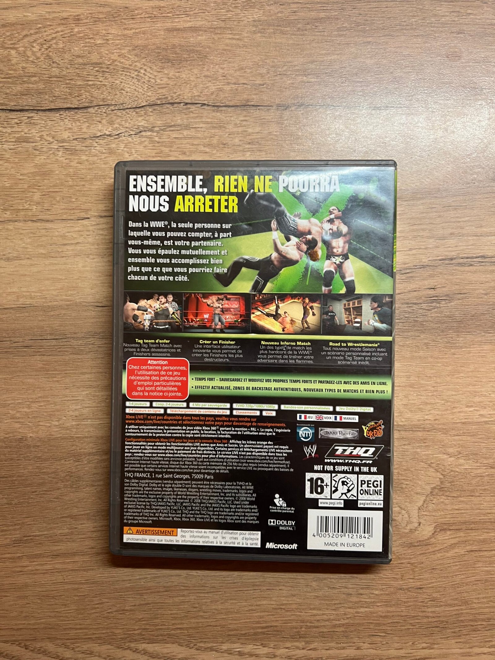 SmackDown vs. Raw 2009 (Classics) - Xbox 360 - Bon état - Complet- Pal – Image 8