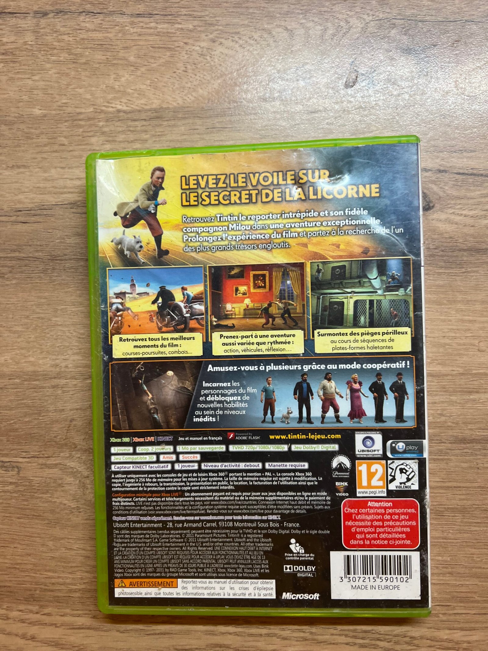 Les Aventures De Tintin Le Secret De La Licorne - Xbox 360 - Complet - Pal – Image 9