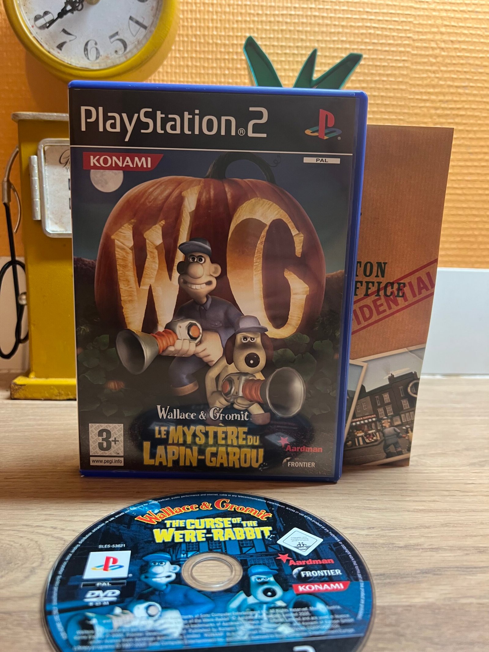 Wallace & Gromit : le mystère du loup garou - PS2 - bon état - complet - pal