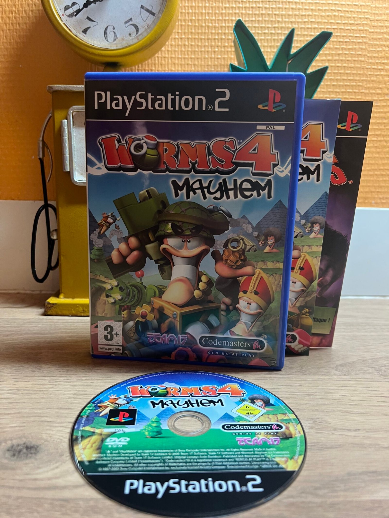 Worms 4 Mayhem - PS2 - Bon état - Complet - Pal