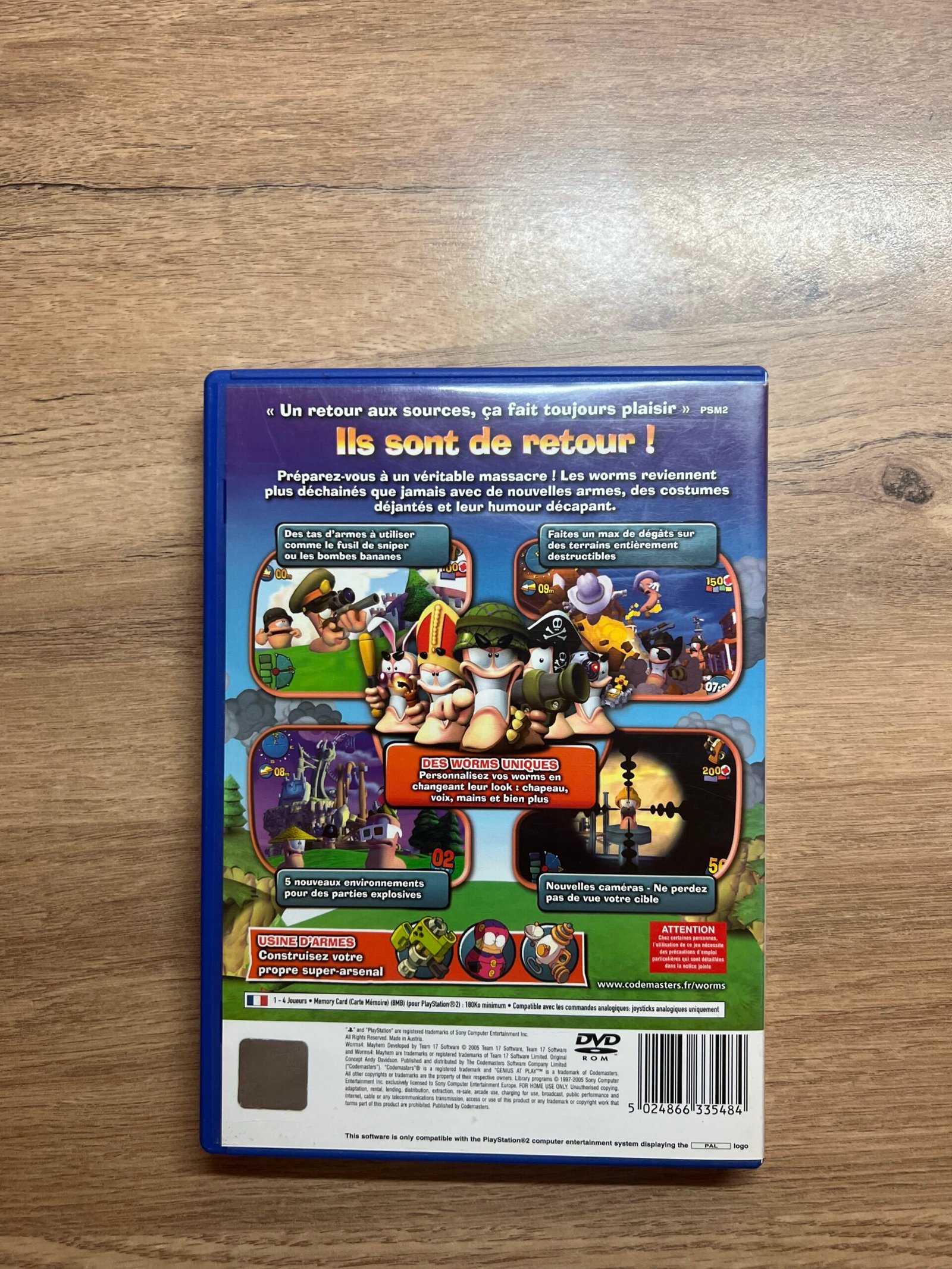 Worms 4 Mayhem - PS2 - Bon état - Complet - Pal – Image 8