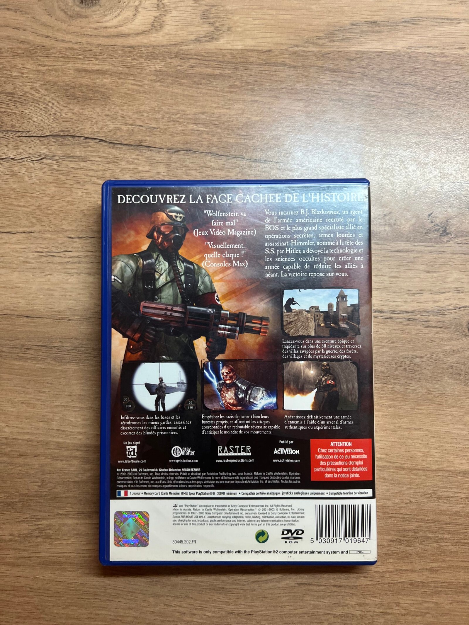 Return to castle Wolfenstein - PS2 - Bon état - Complet - Pal – Image 8