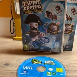 Les lapins crétins : retour vers le passé - Wii - Bon état - Complet - pal