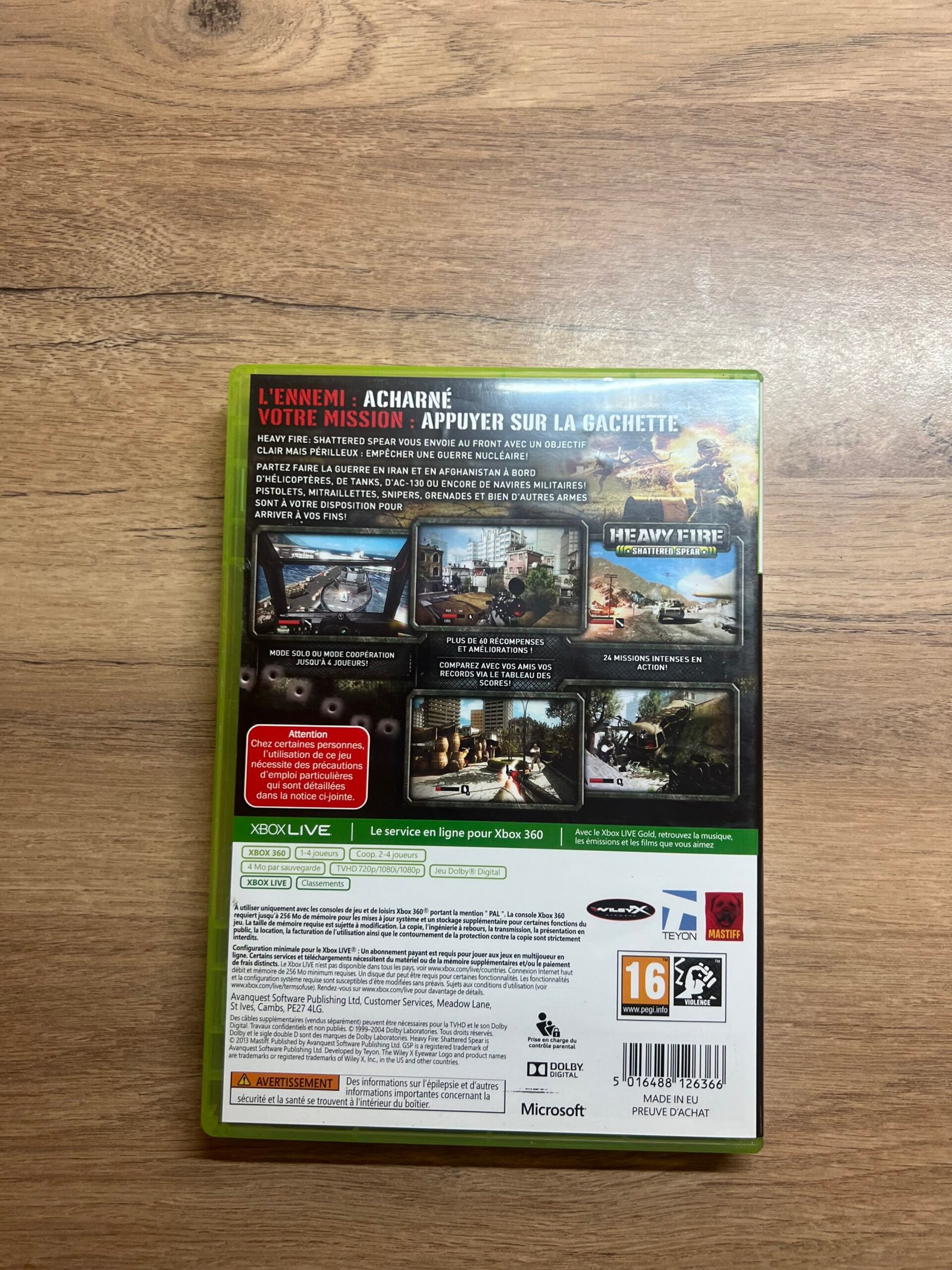 Heavy Fire Shattered Spear - Xbox 360 - Bon état - Complet - Pal – Image 7