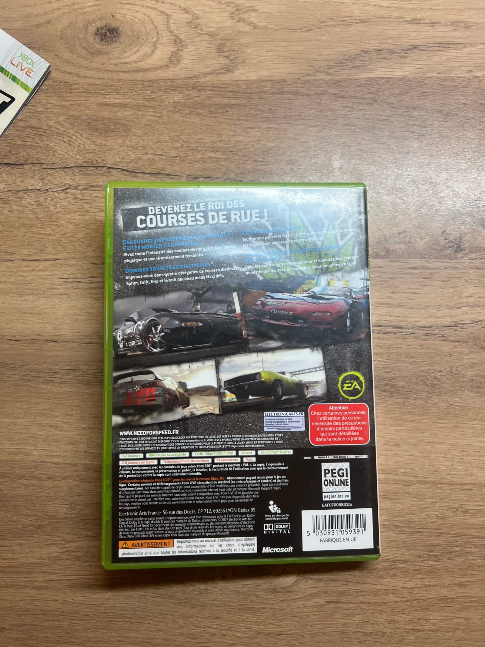 Need For Speed Pro Street - Xbox 360 - Bon état - Complet - Pal – Image 8