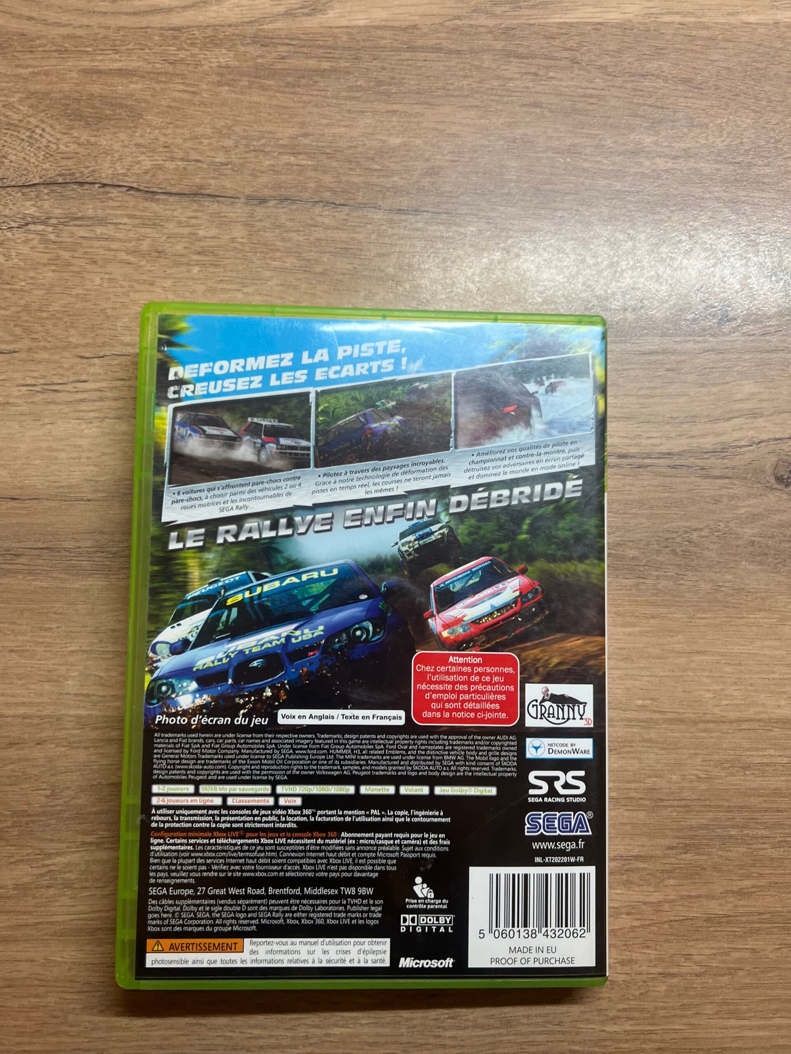 Sega Rally - Xbox 360 - Bon état - Complet - Pal – Image 8