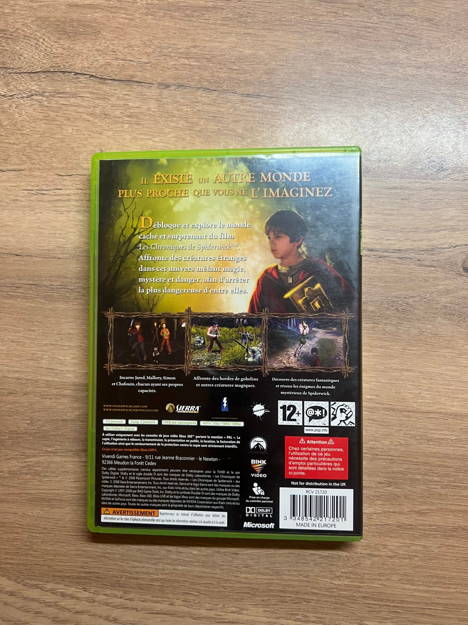 Les Chroniques De Spiderwick - Xbox 360 - Bon état - Complet - Pal – Image 8