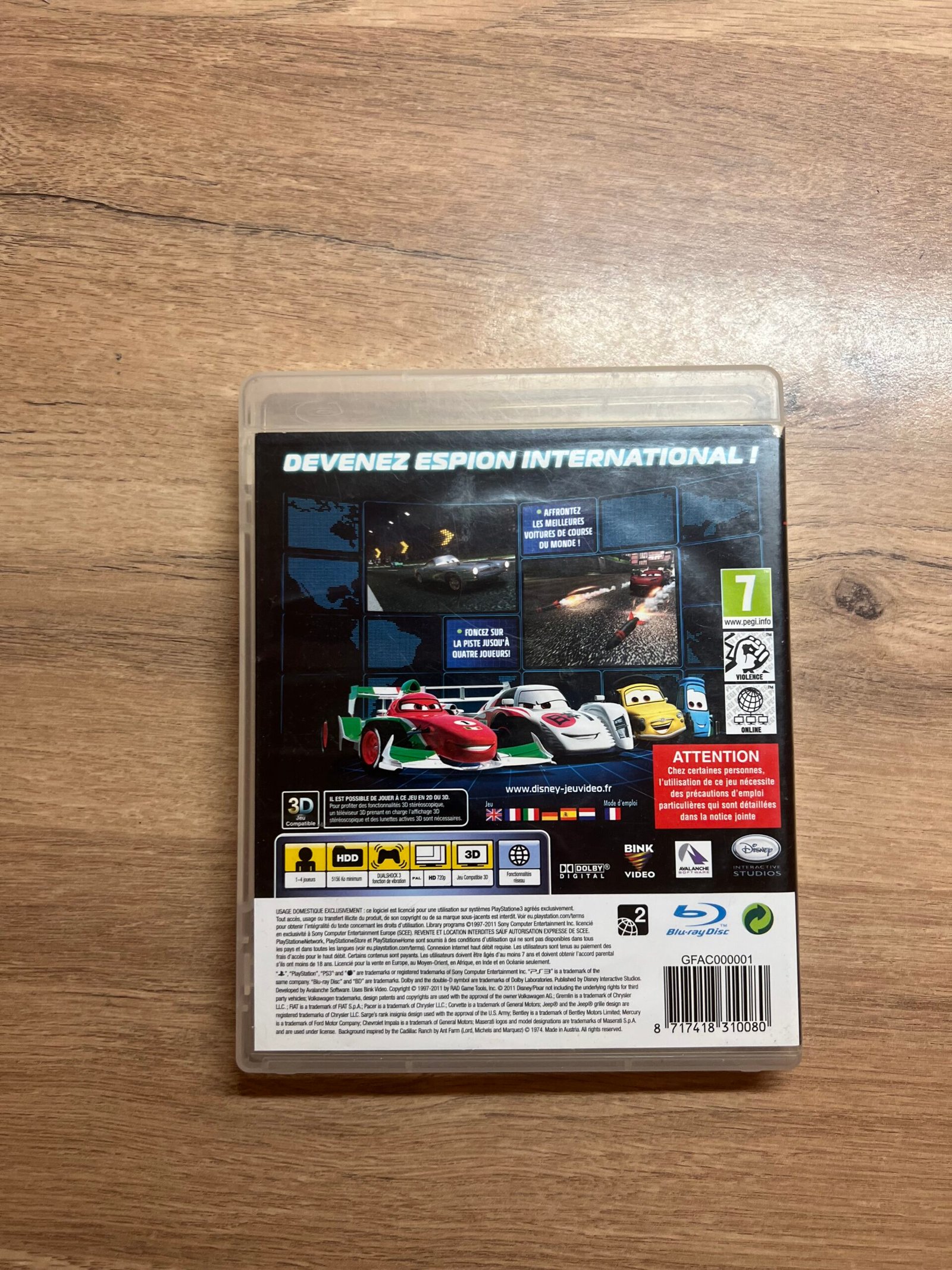 Cars 2 - PS3 - Bon état - Complet - Pal – Image 8