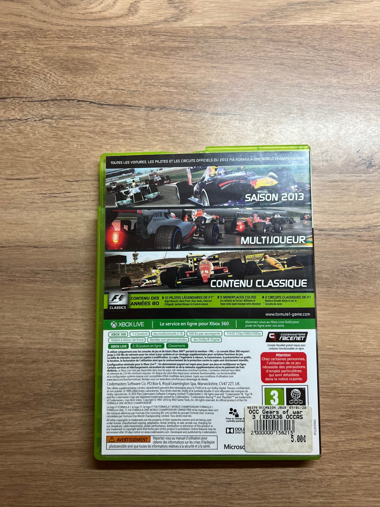 F1 2013 - Xbox 360 - Bon état - Complet - Pal – Image 8