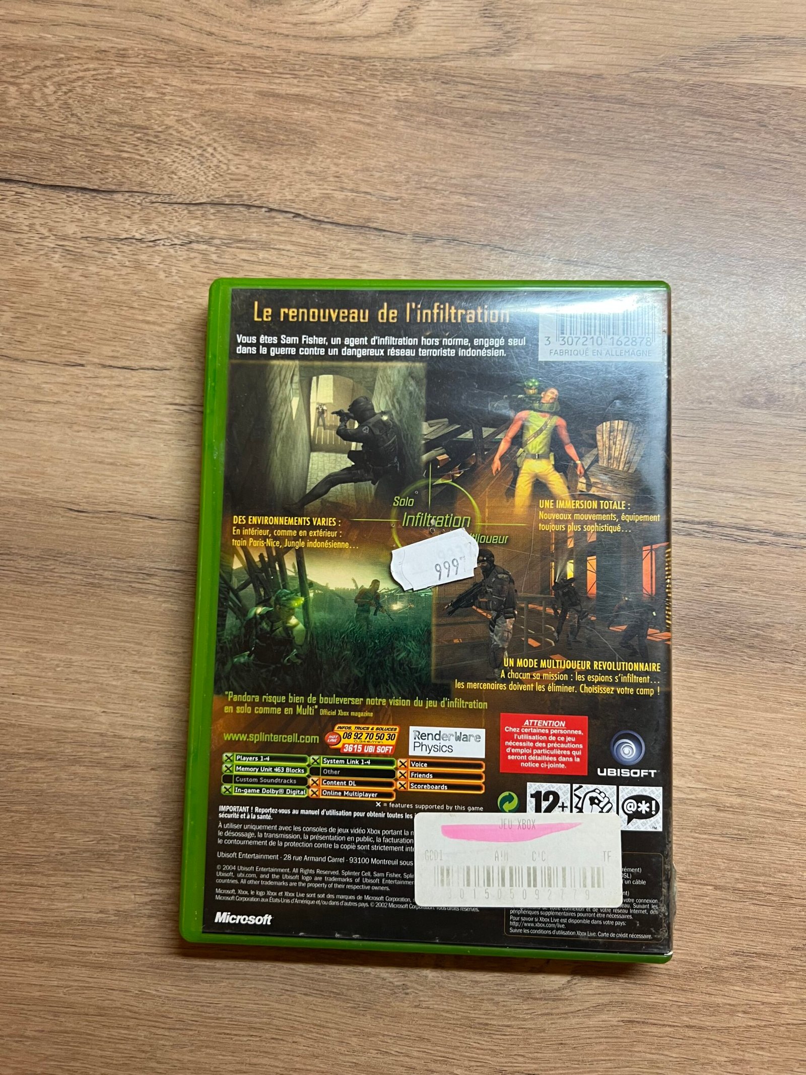 Tom Clancy's Splinter Cell: Pandora Tomorrow - Xbox - Complet - Pal – Image 8