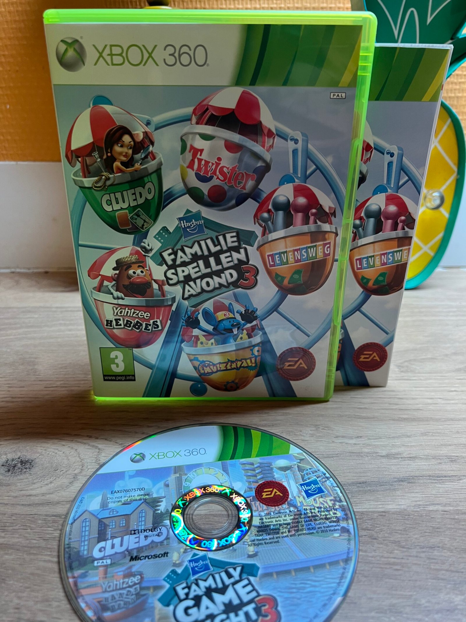 Hasbro Family Game Night 3 - Xbox 360 - bon état - complet - Pal