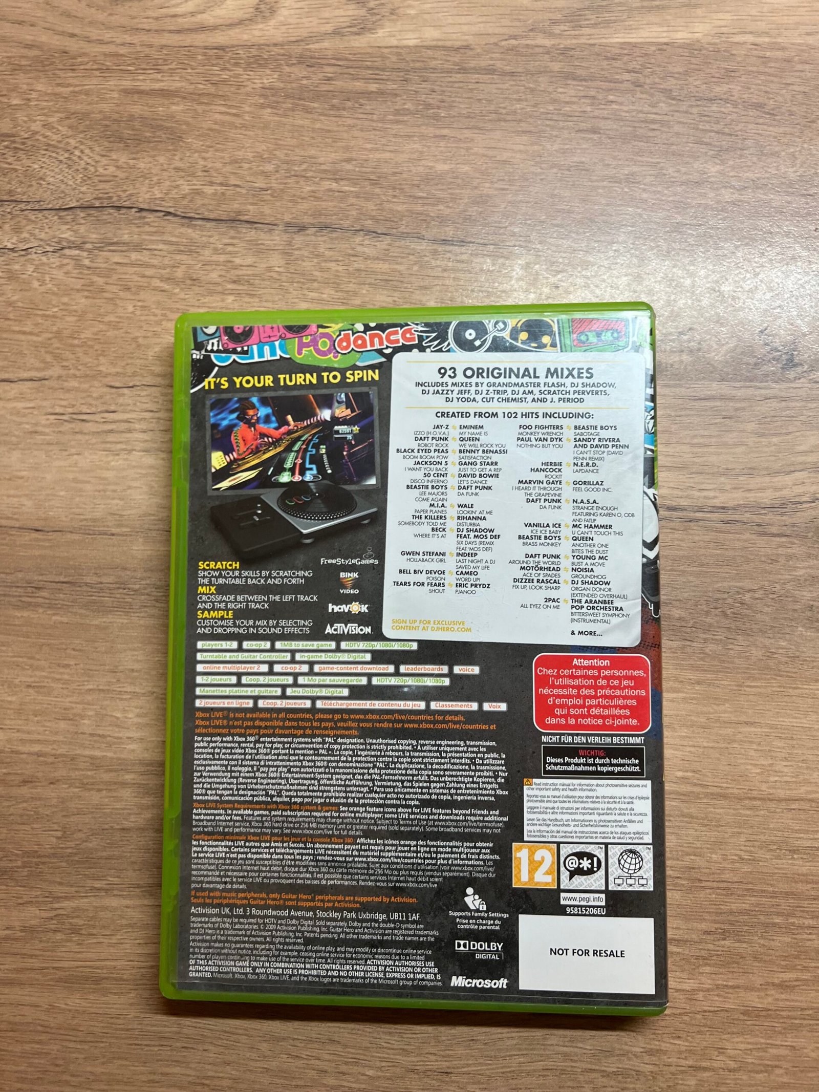 DJ Hero - Xbox 360 - Bon état - Complet - Pal – Image 8