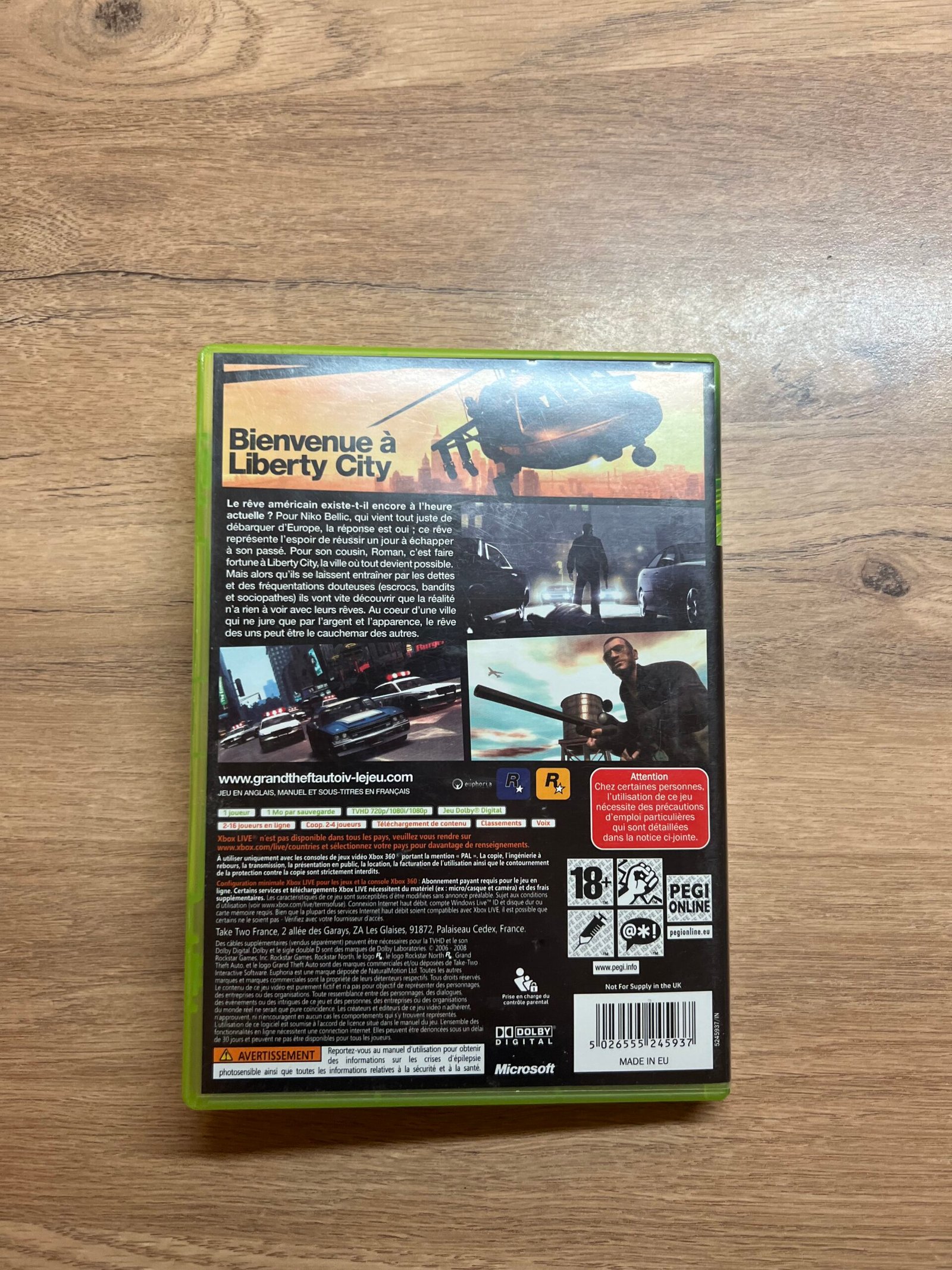 Grand Theft Auto IV - Xbox 360 - Bon état - Complet - Pal – Image 8