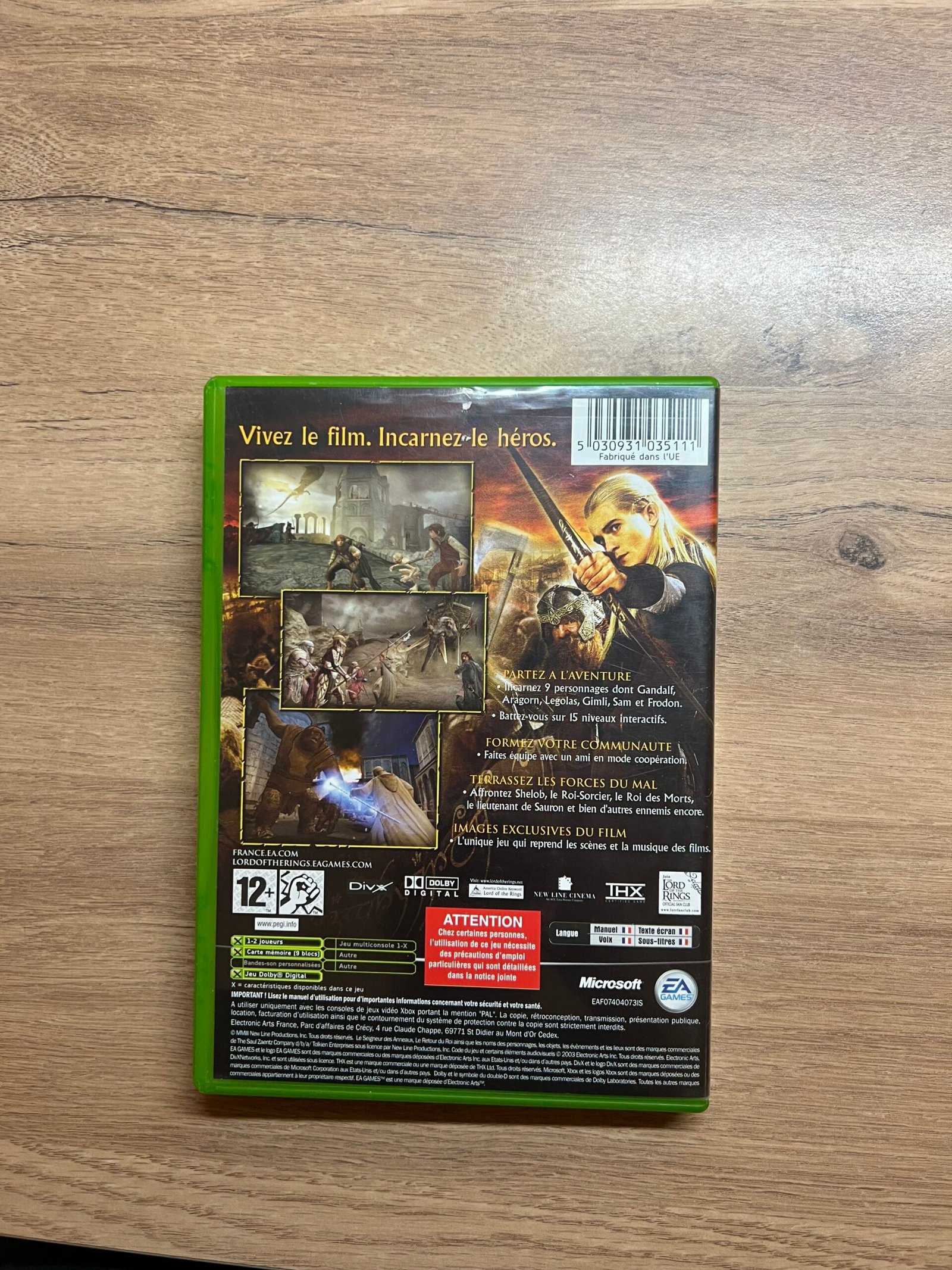 Le Seigneur Des Anneaux : Le Retour Du Roi - Xbox - Bon état - Complet - Pal – Image 8