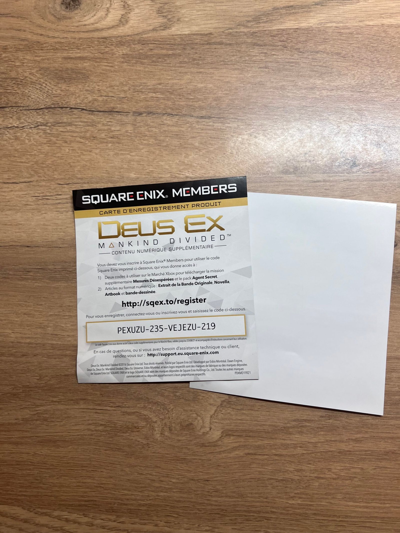 Deus Ex Mankind Divided - xbox one - bon état - complet - pal – Image 5