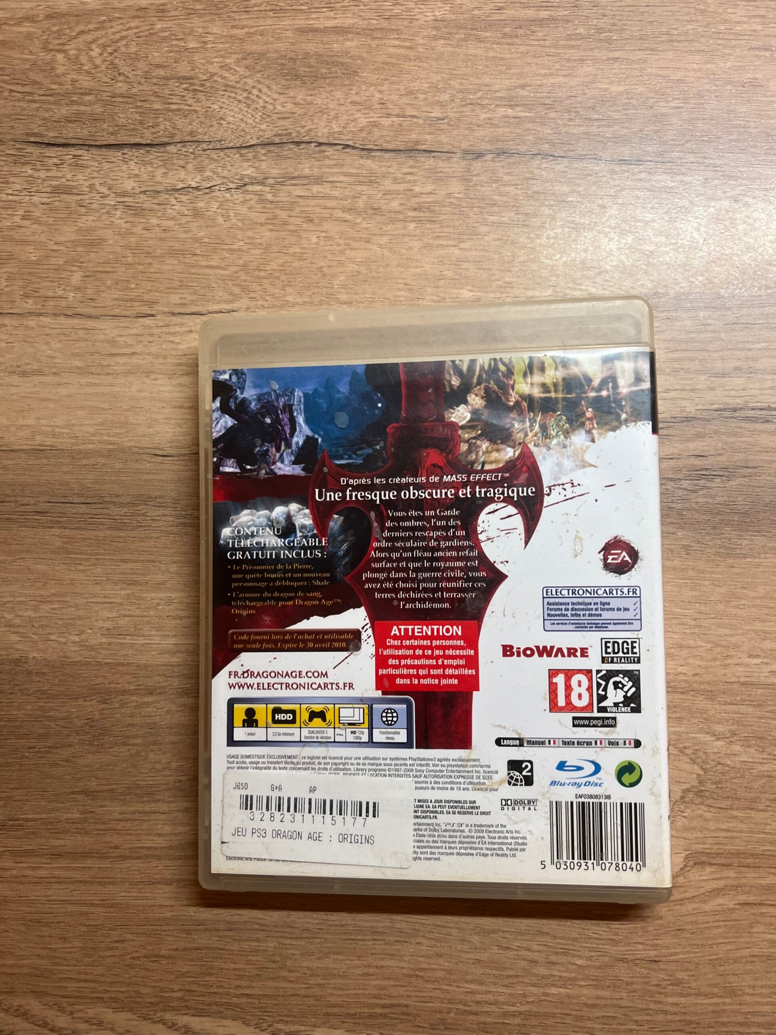 Dragon Age : Origins - PS3 - Bon état - complet - pal – Image 8