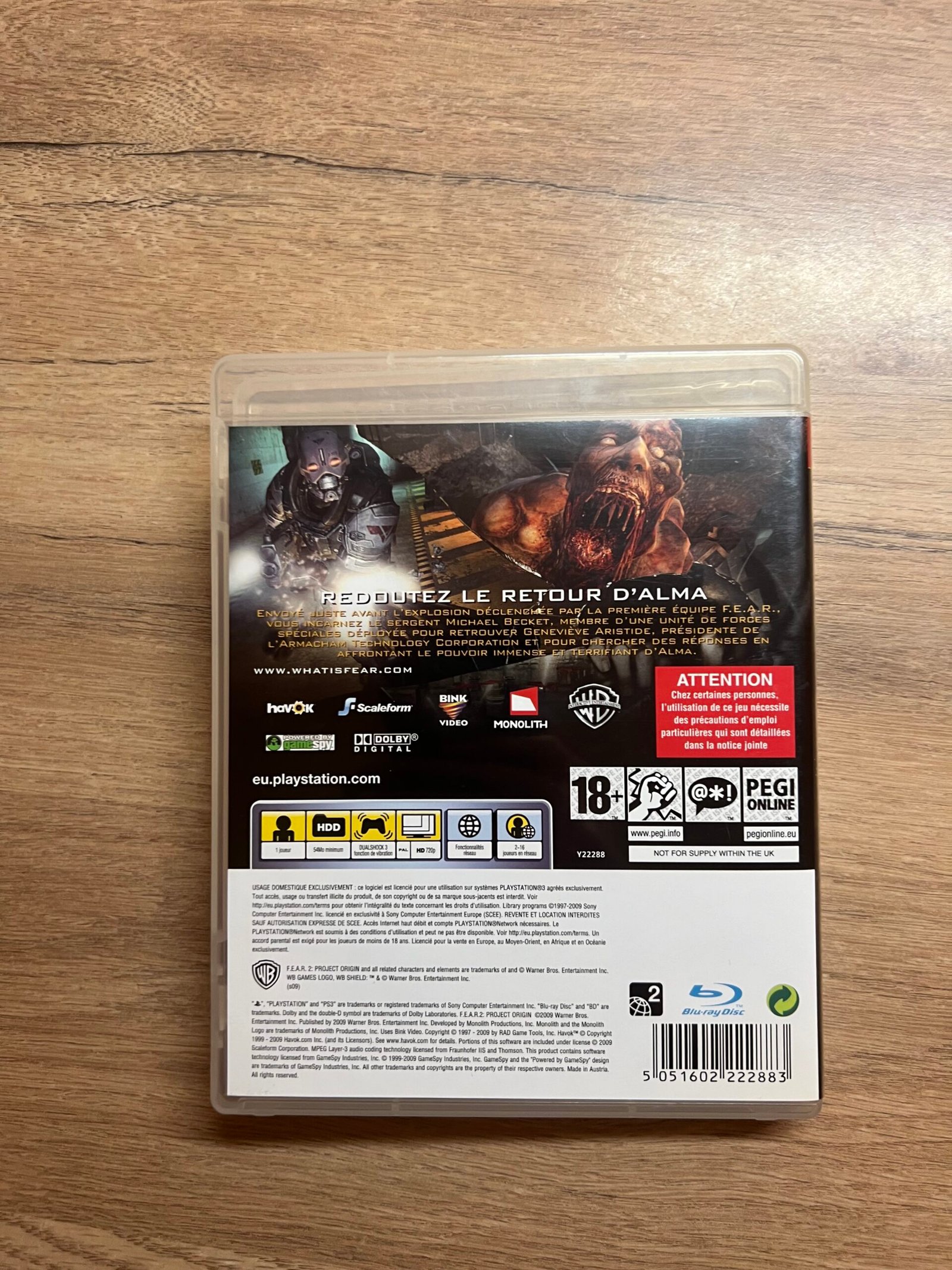 Fear 2 Project Origin - PS3 - Bon état - Complet - Pal – Image 7