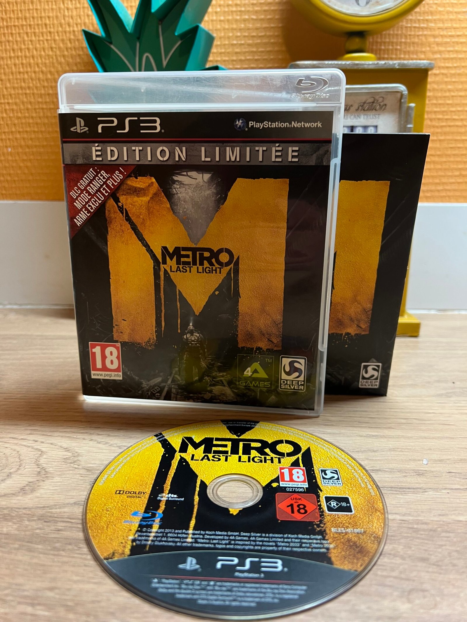 Metro Last Light - PS3 - Bon état - Complet - Pal