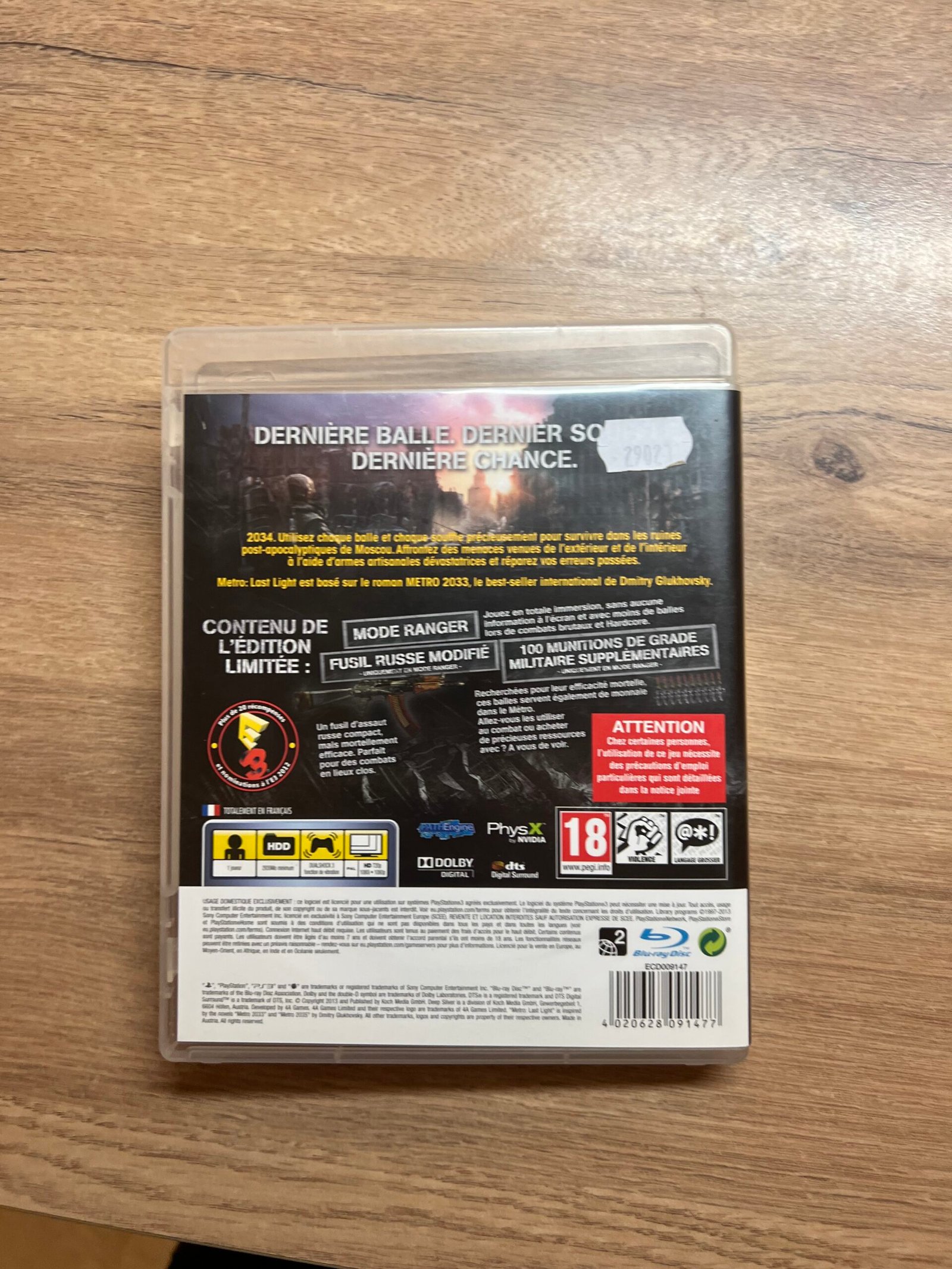 Metro Last Light - PS3 - Bon état - Complet - Pal – Image 8