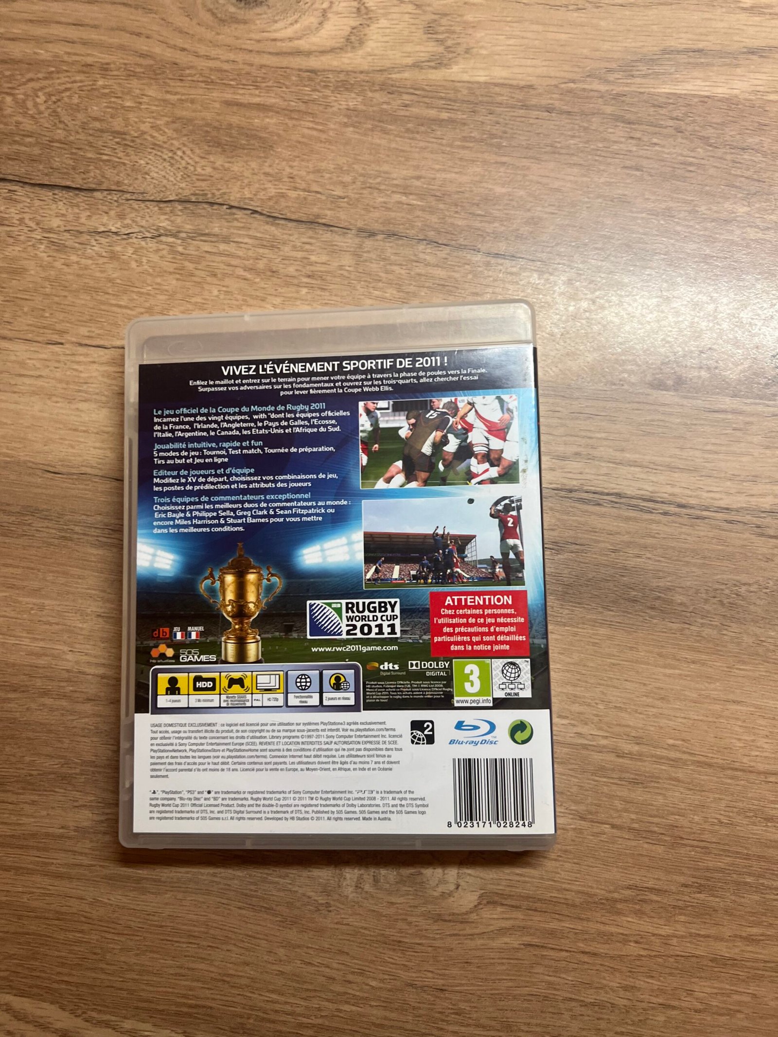 Rugby World Cup 2011 – PS3 - Bon état - Complet - PAL – Image 8