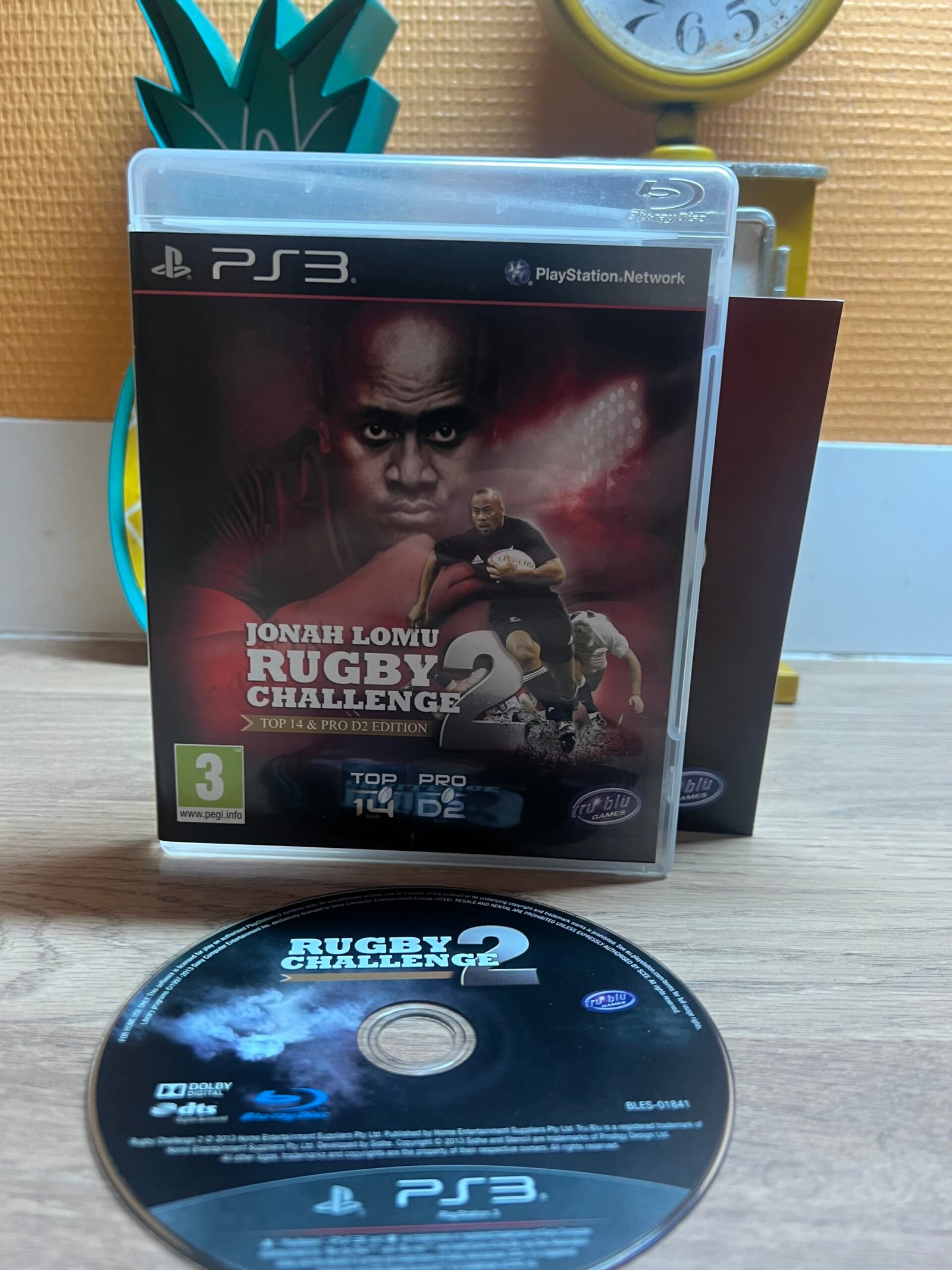 Jonah Lomu Rugby Challenge 2 - PS3 - Bon état - Complet - Pal