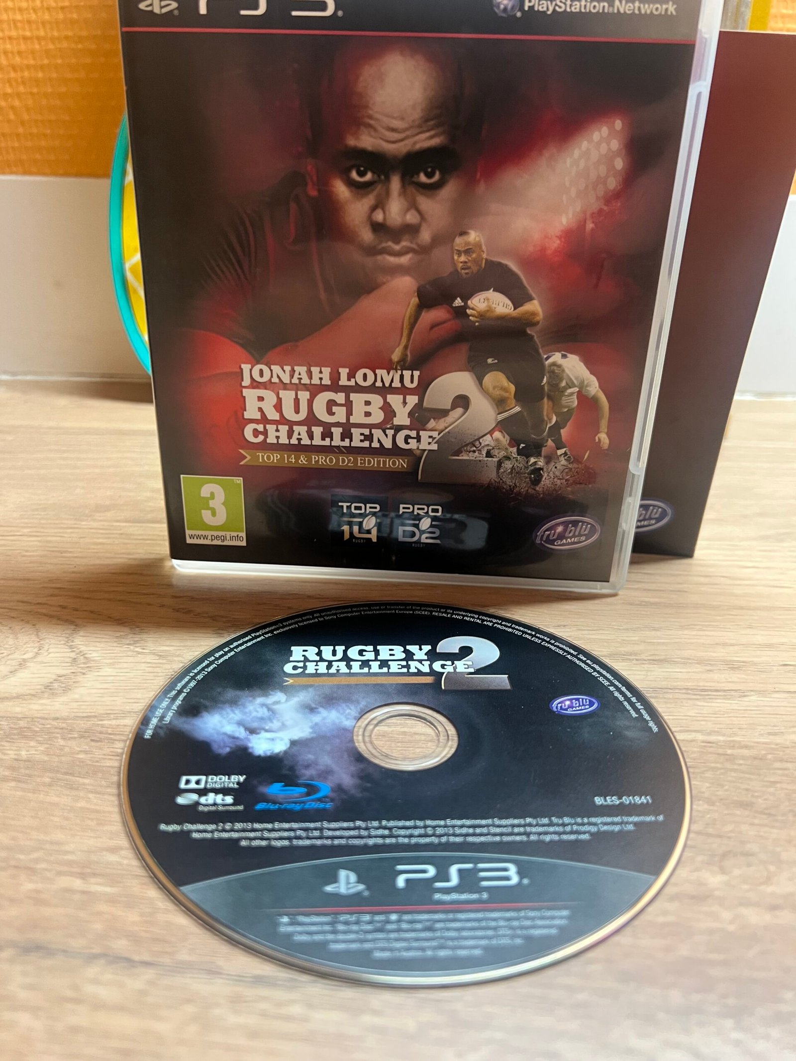Jonah Lomu Rugby Challenge 2 - PS3 - Bon état - Complet - Pal – Image 3