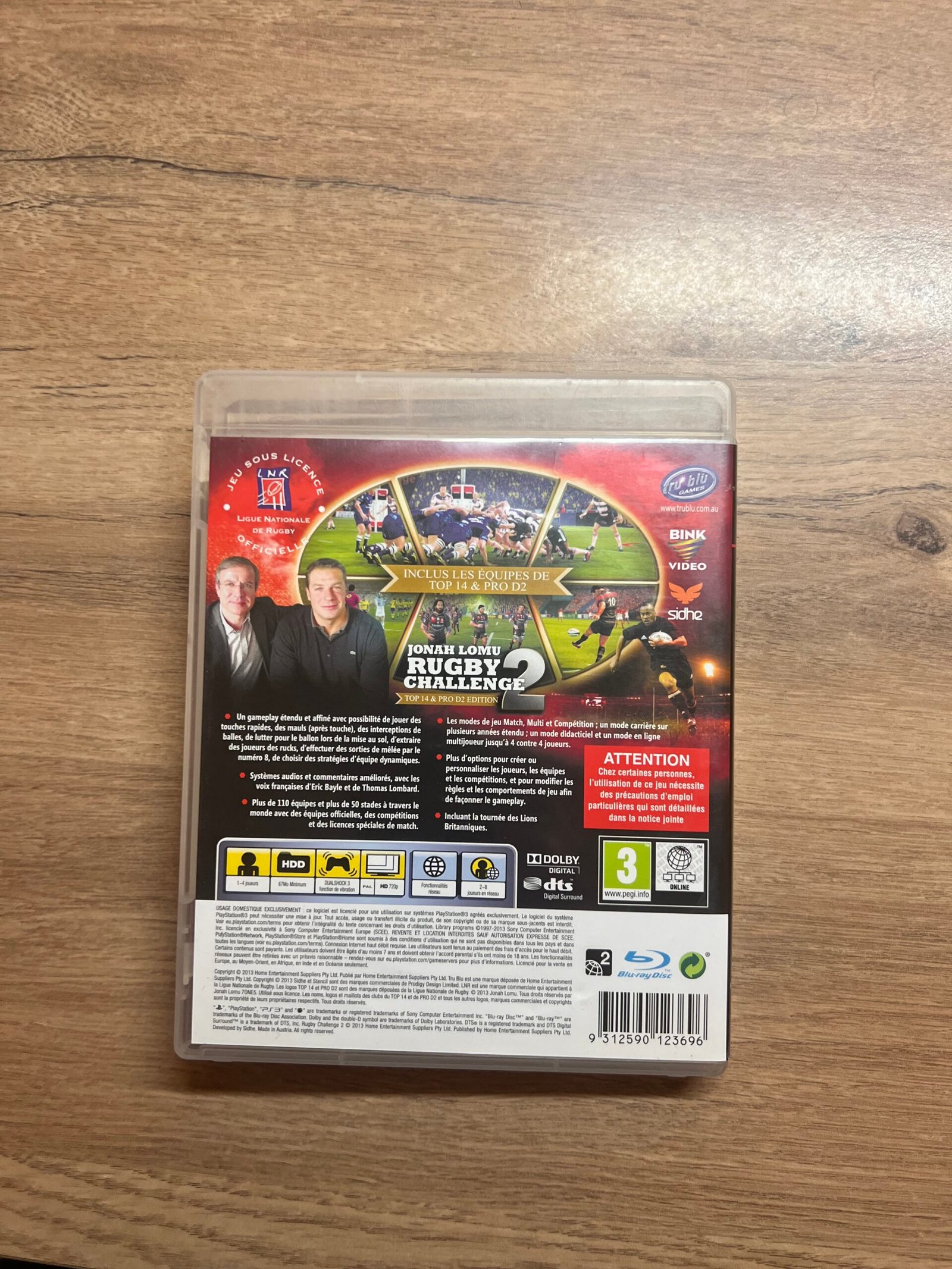 Jonah Lomu Rugby Challenge 2 - PS3 - Bon état - Complet - Pal – Image 8