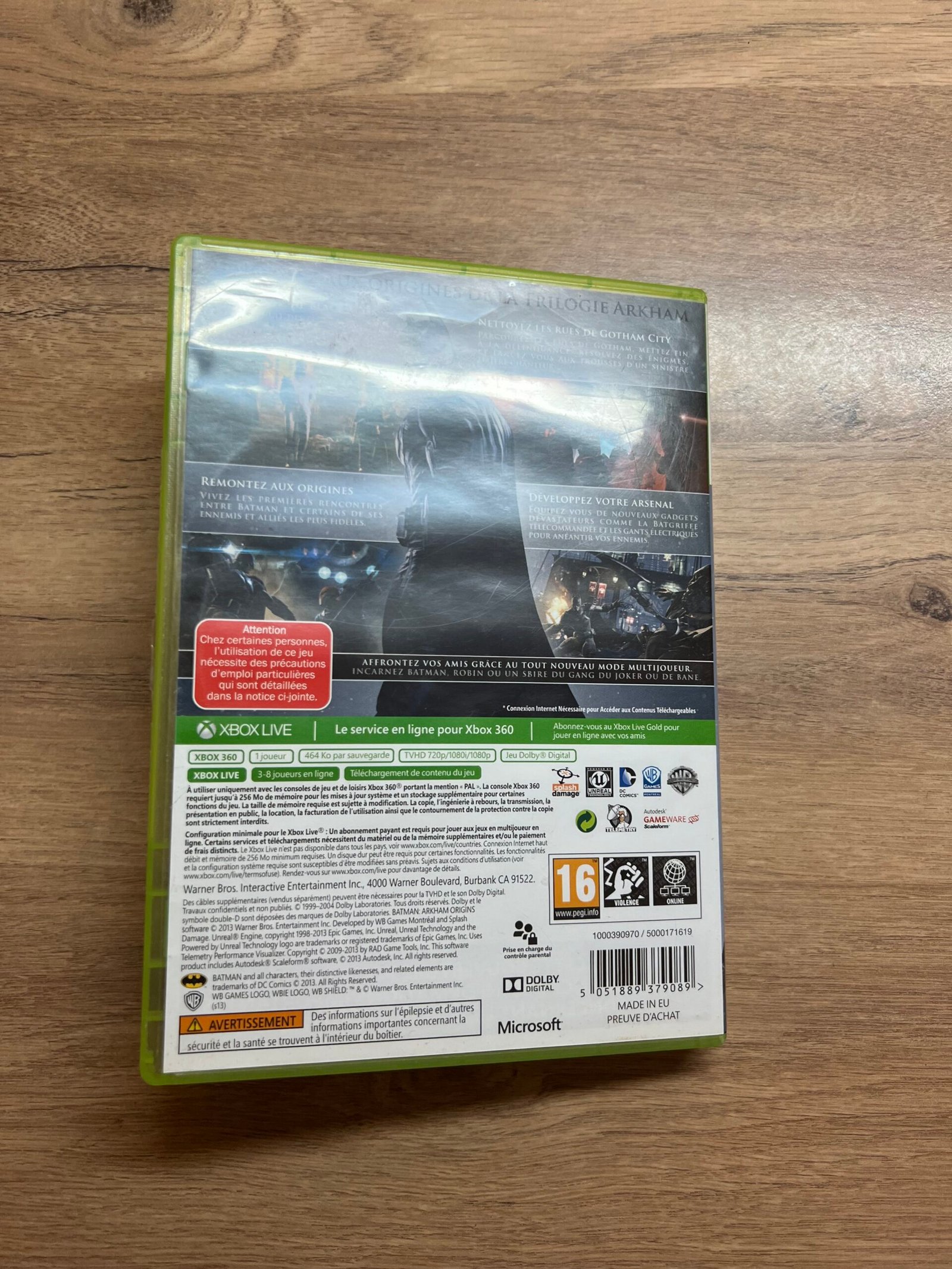 Batman Arkham Origins - Xbox 360 - bon état - complet - pal – Image 8