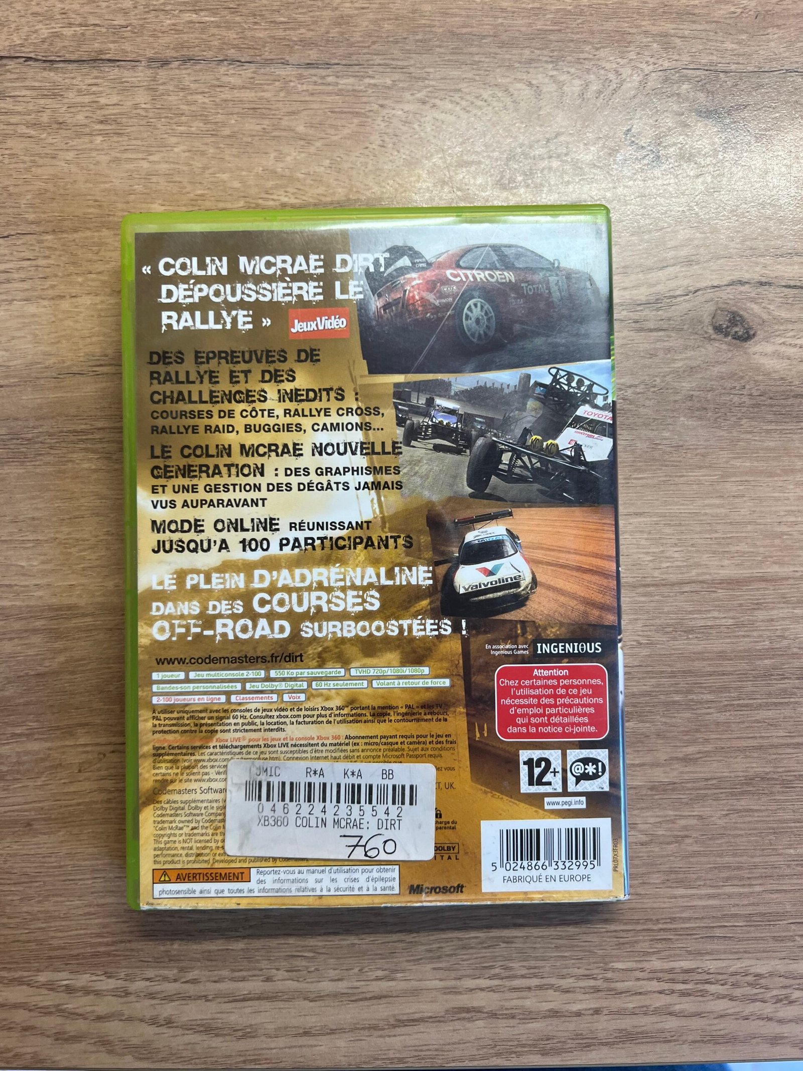 Colin Mcrae Dirt - Xbox 360 - Bon état - pal – Image 7