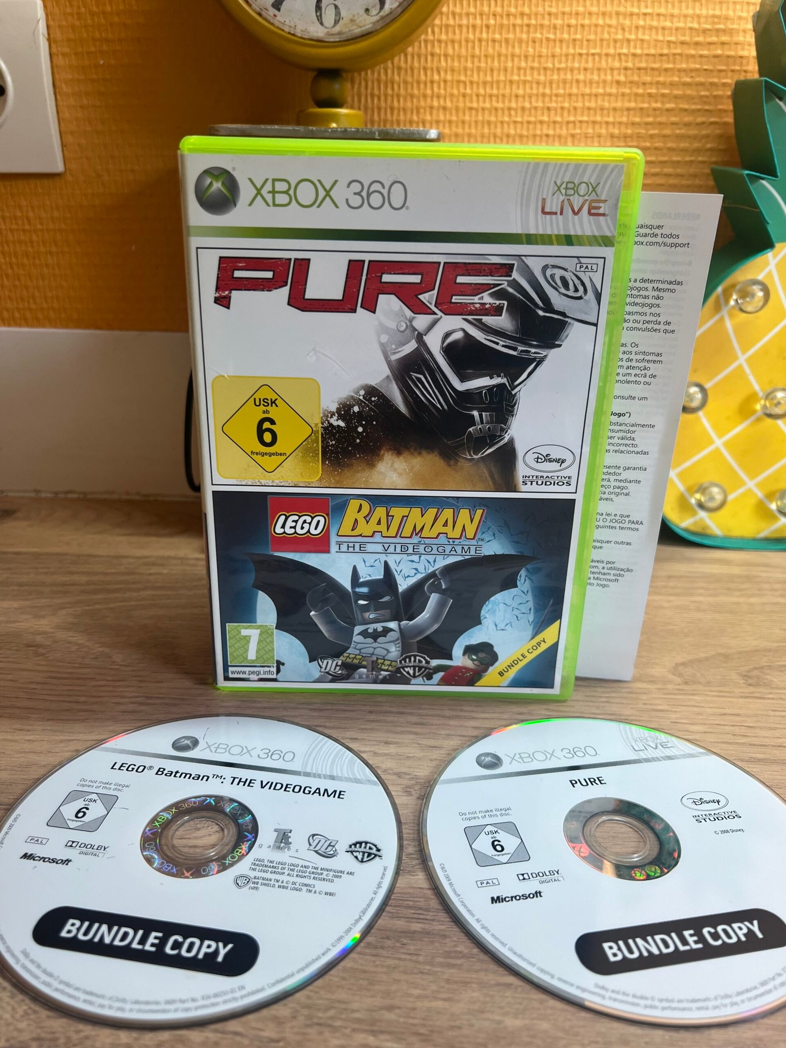 Pure + Lego Batman - Xbox 360 - Bon état - Complet - Pal