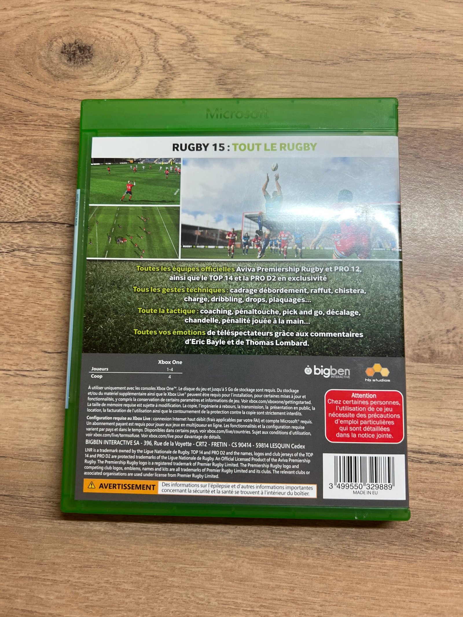 Rugby 15 - xbox one - neuf - jamais ouvert - – Image 4