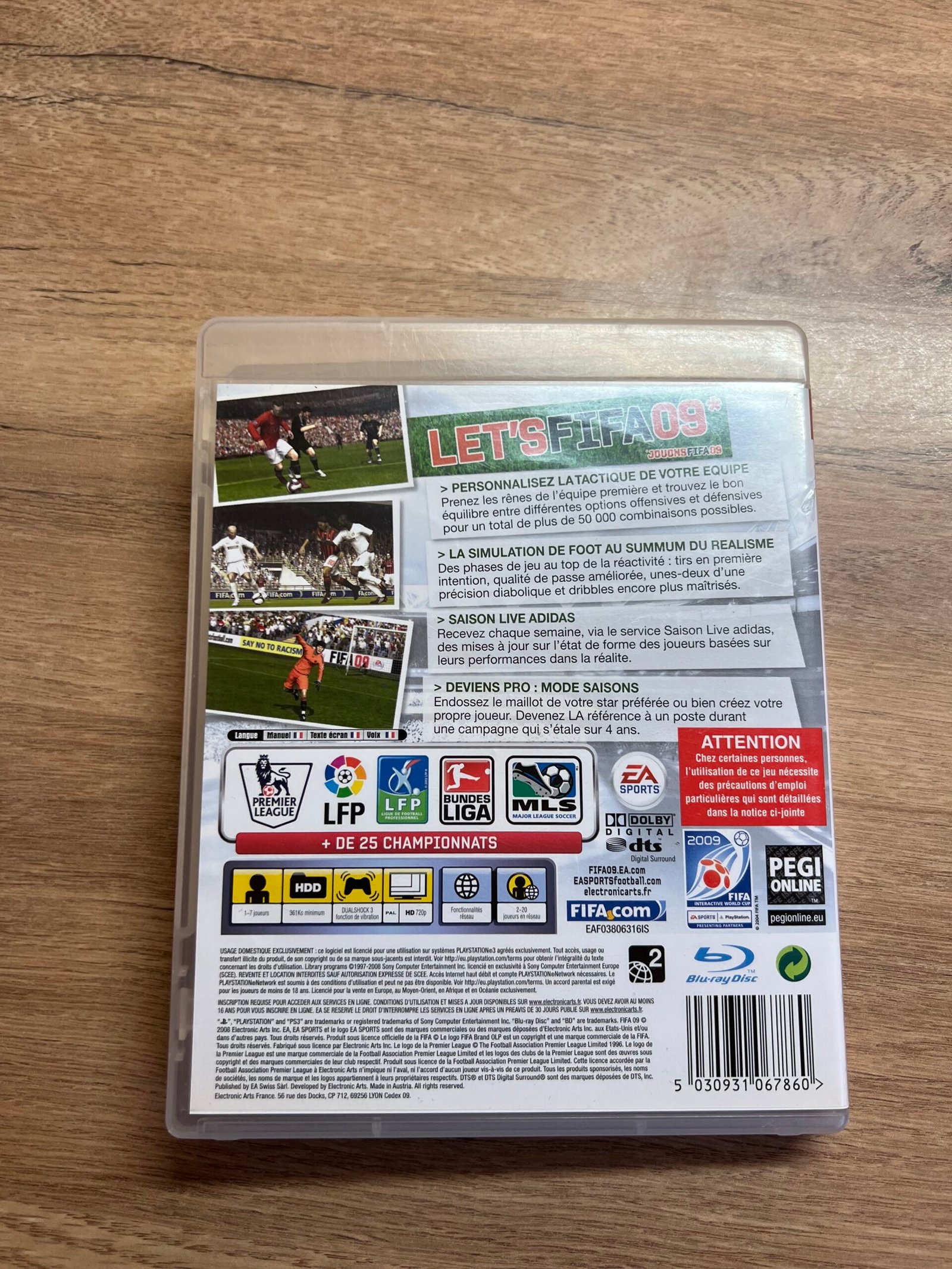 FIFA 09 - PS3 - Bon état - Complet - Pal – Image 8