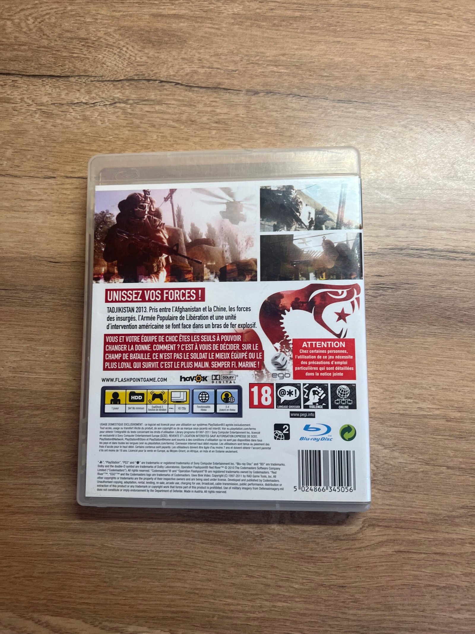 Operation Flashpoint Red River - PS3 - Bon état - Complet - Pal – Image 8