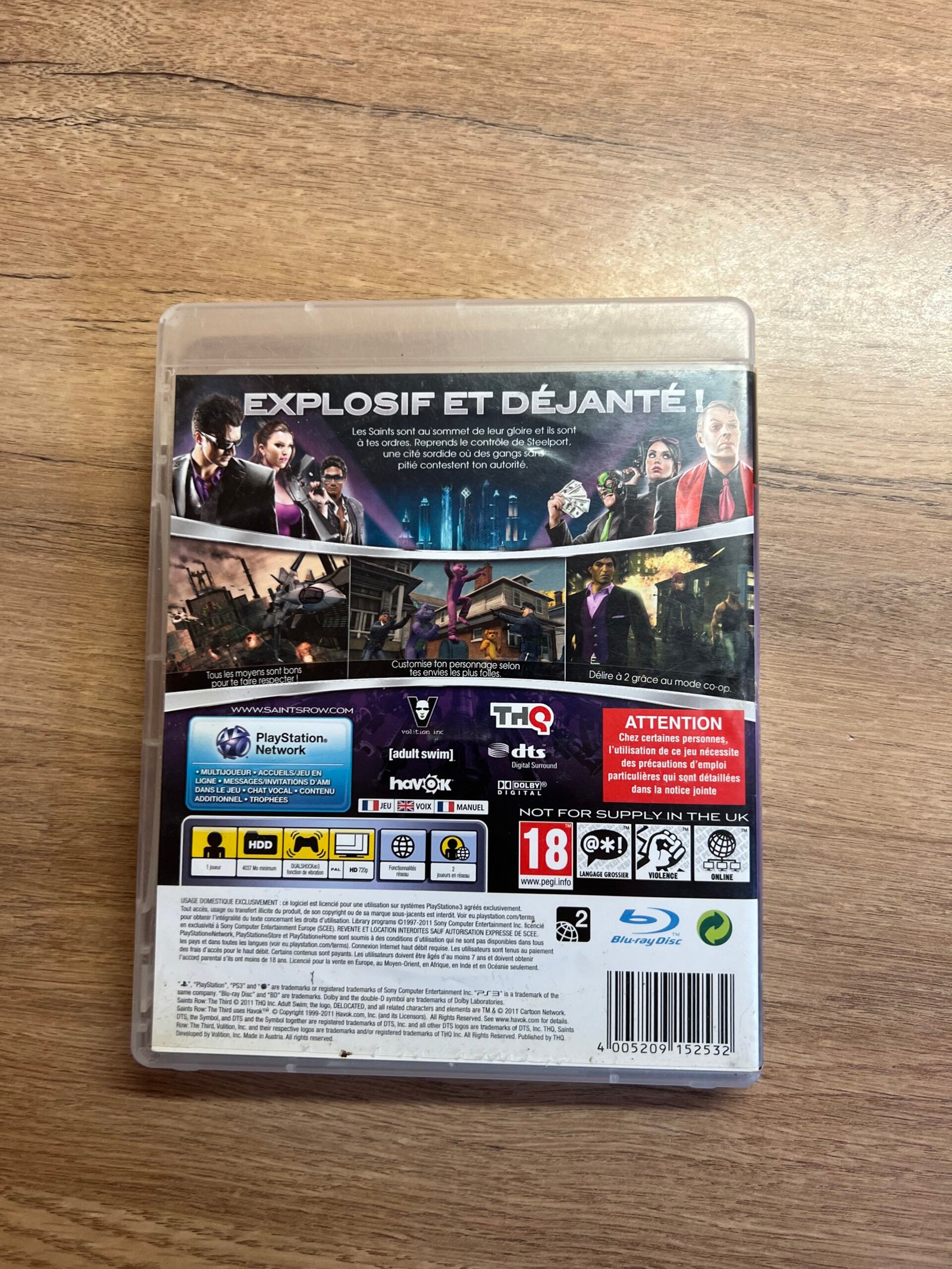 Saints Row The Third - PS3 - Bon état - Complet - Pal – Image 8